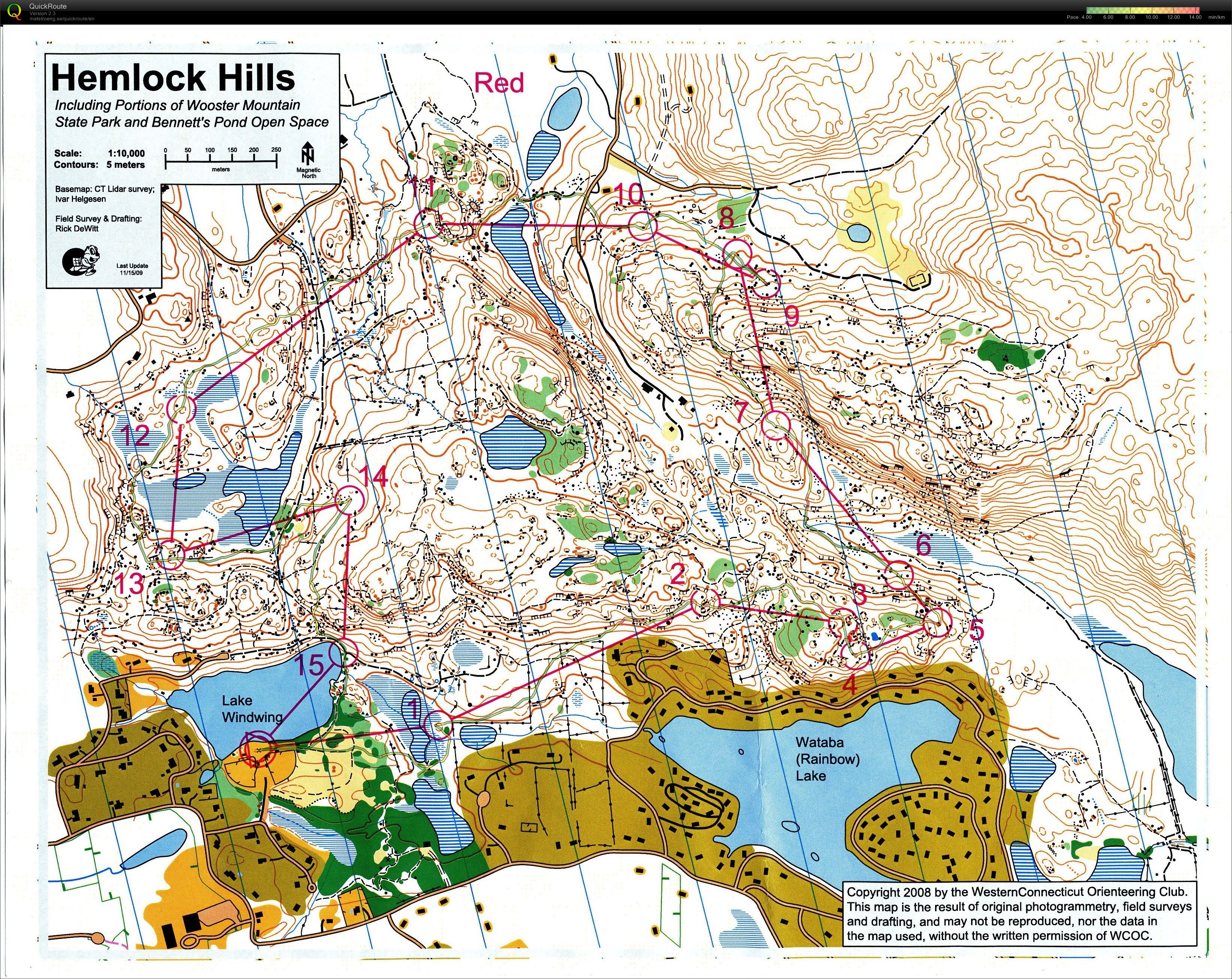 WCOC Wooster Mountain - Red Course (22.11.2009)