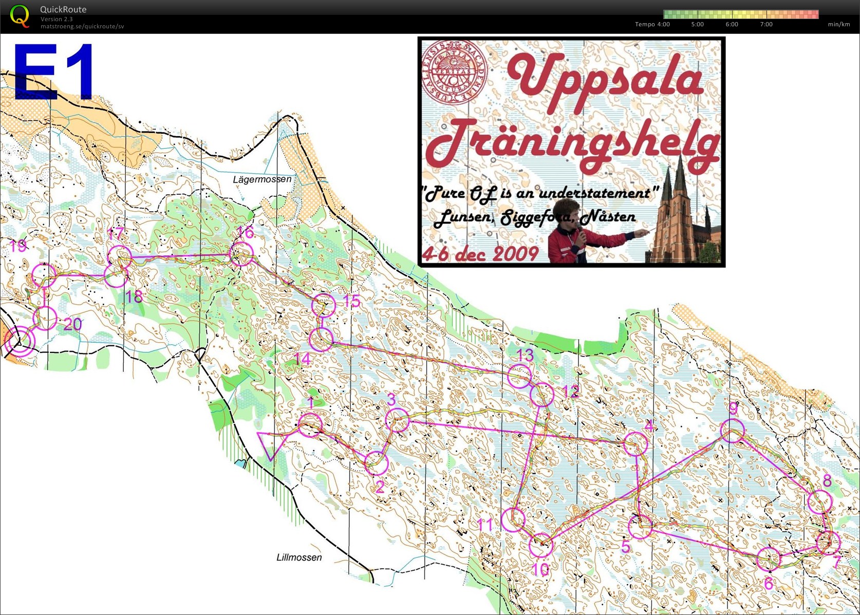 Uppsala träningshelg E1 (04-12-2009)