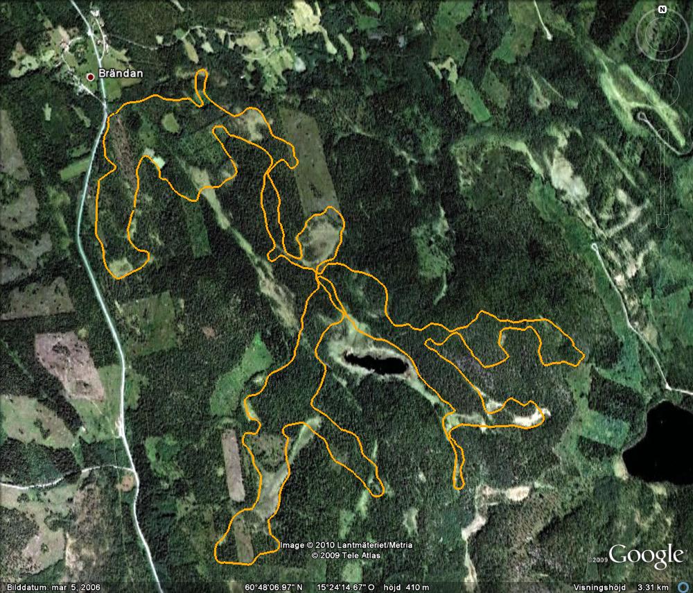 Sörskog 18 km skidspår (2010-01-17)