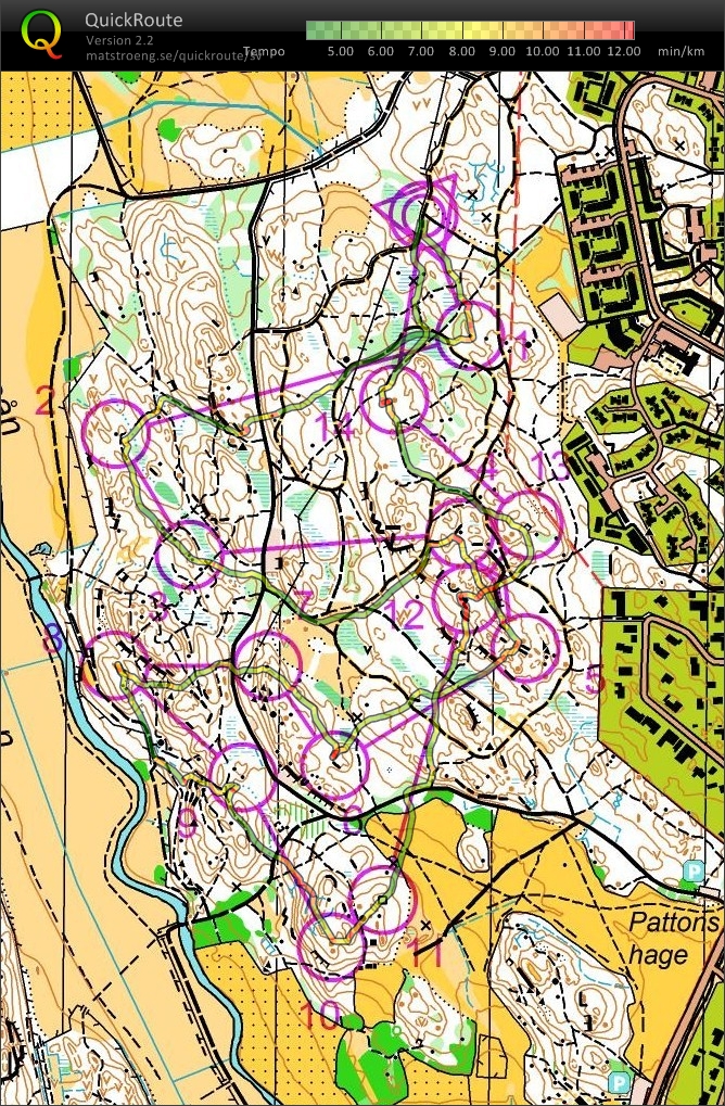 Natt-ol efter tisdagsbana, 3,5km (2009-02-03)