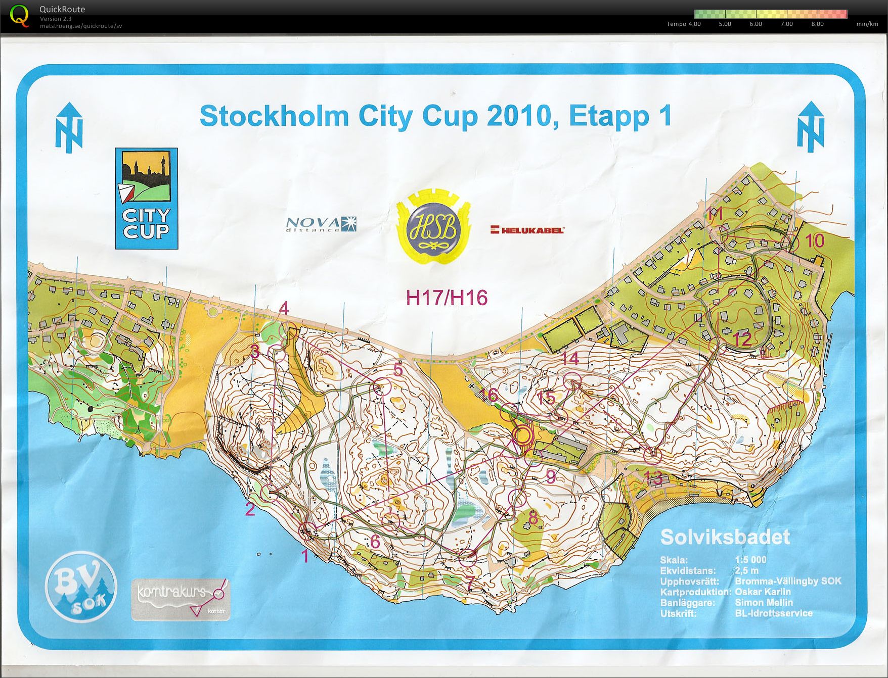 Stockholm City Cup, etapp 1 (2010-05-19)