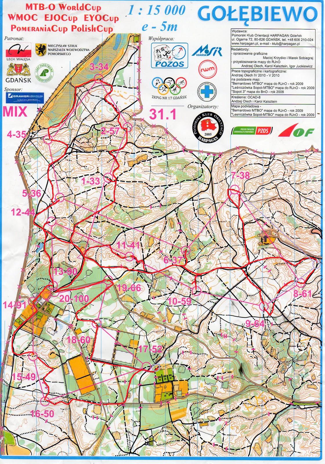 Världscup MTBO Stafett (24/09/2010)