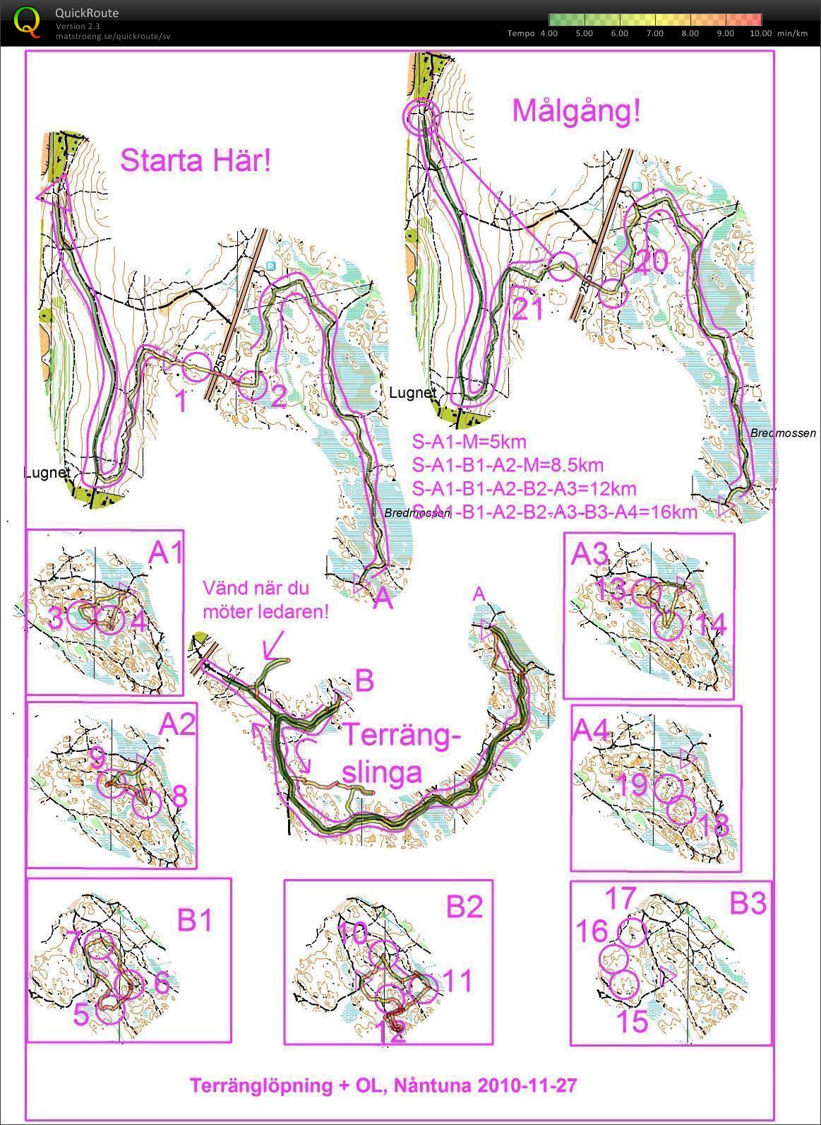 Terränglöpning + ol-teknik (2010-11-27)