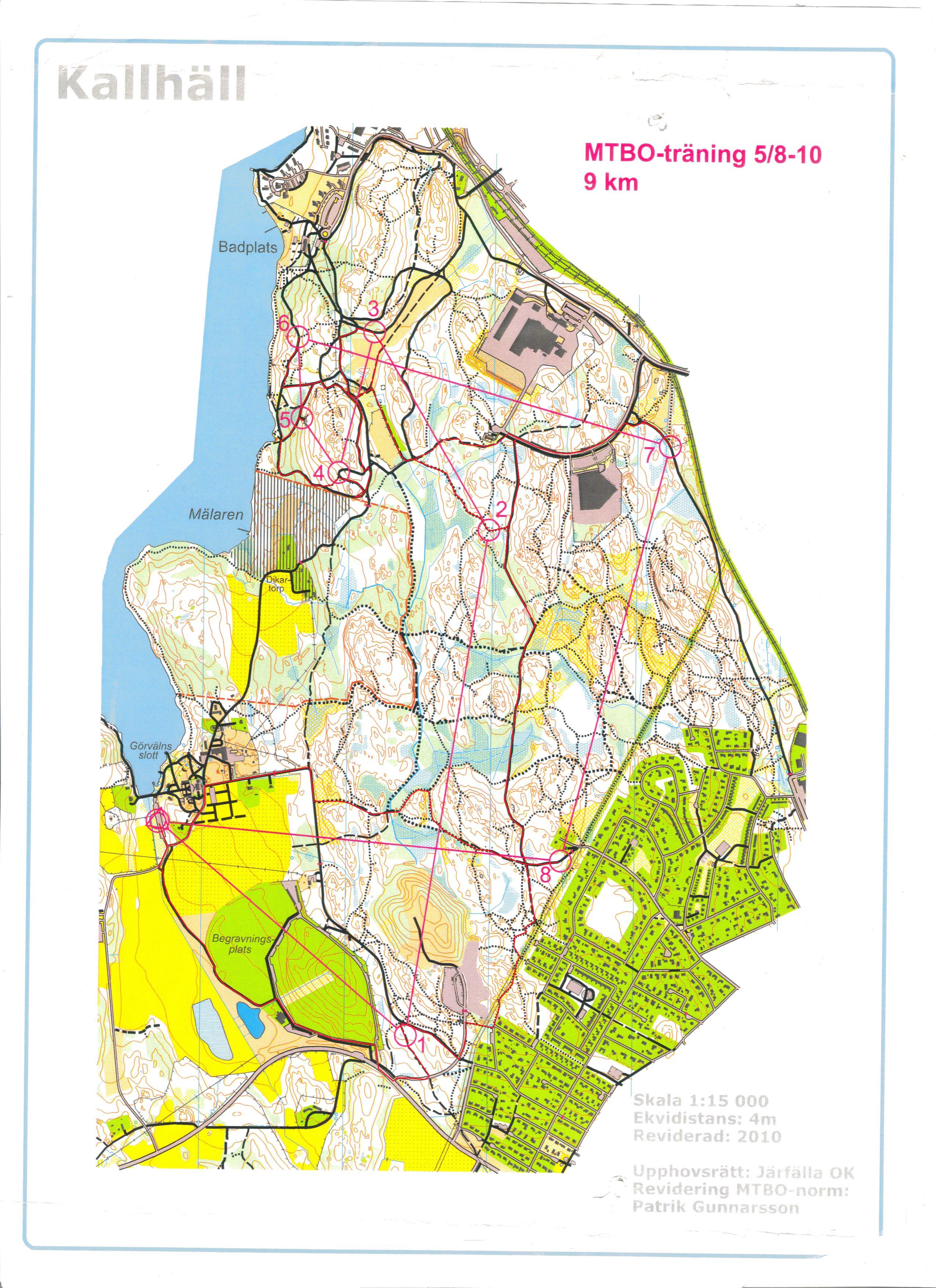 Mälarhöjden MTBO (2010-08-08)