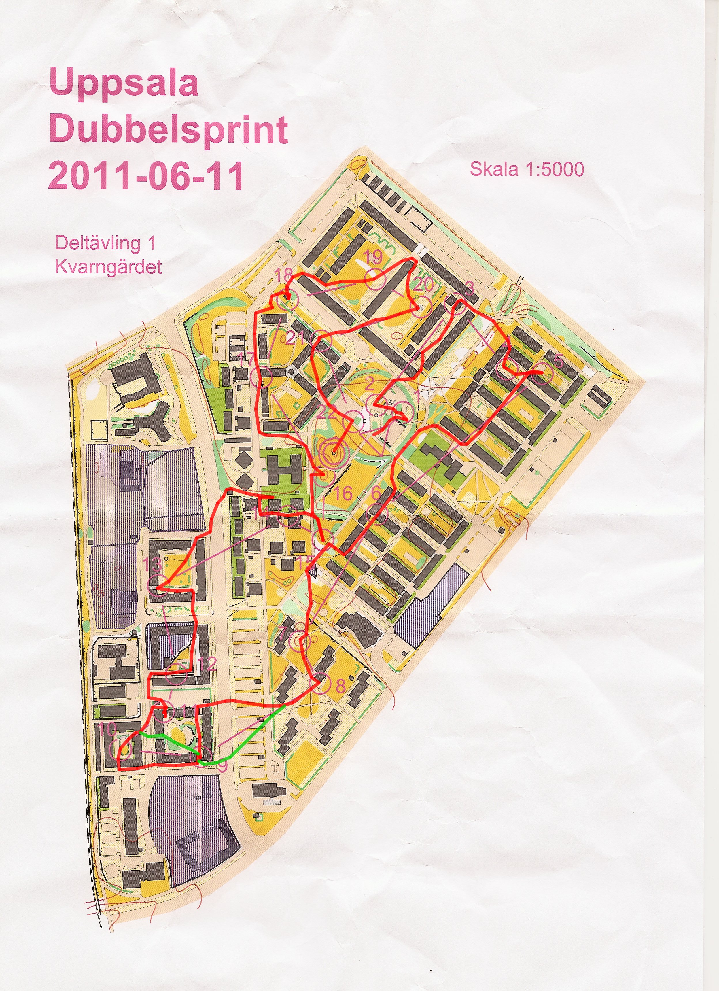 Uppsala Dubbelsprint Deltävling 1 (11-06-2011)