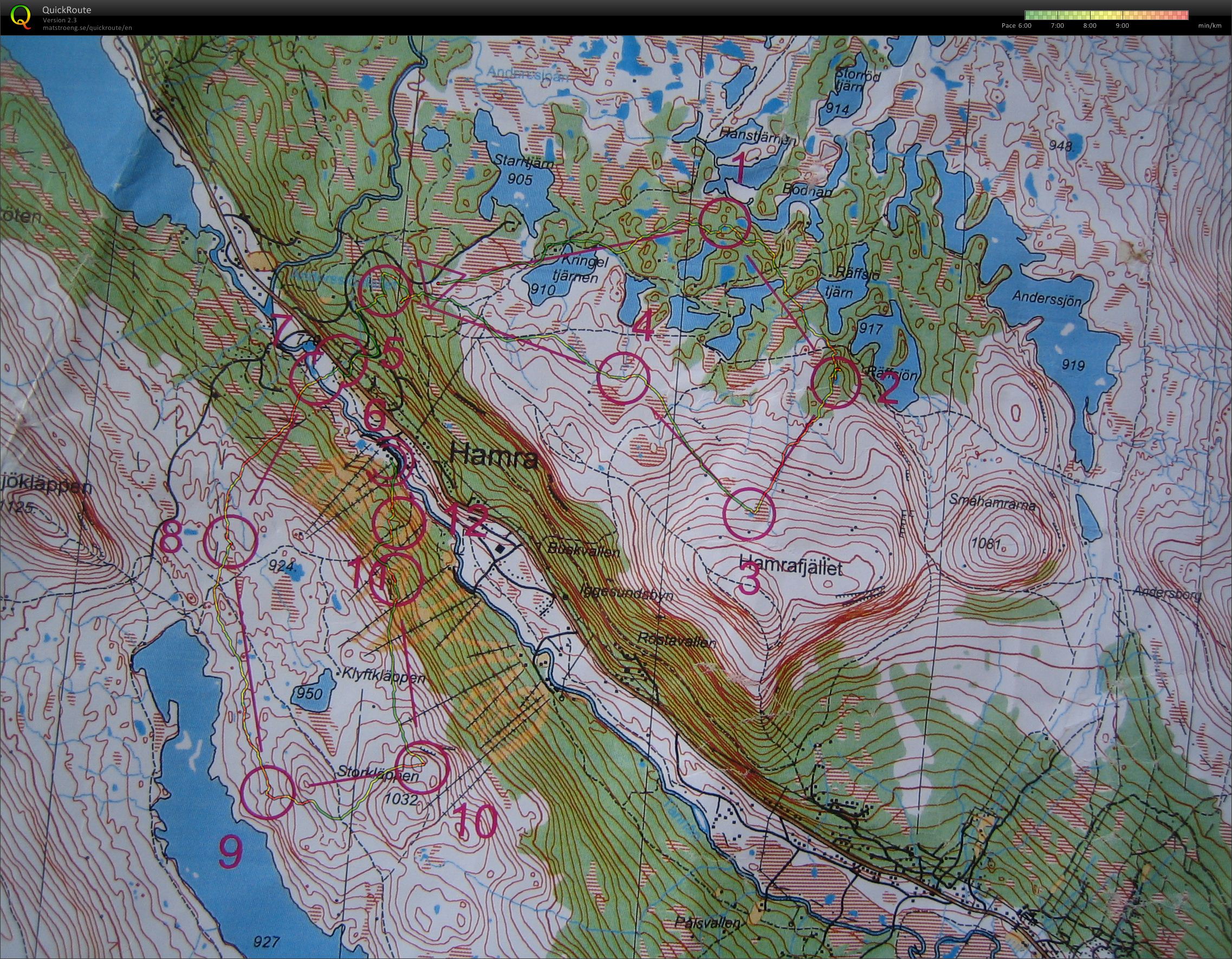 Fjällorientering ÖL E1 (04/08/2011)