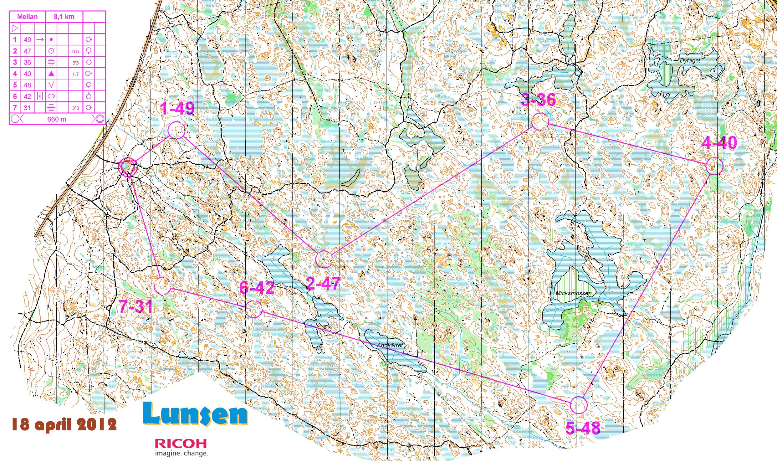 Långa Natten-träning, 8 km (18.04.2012)