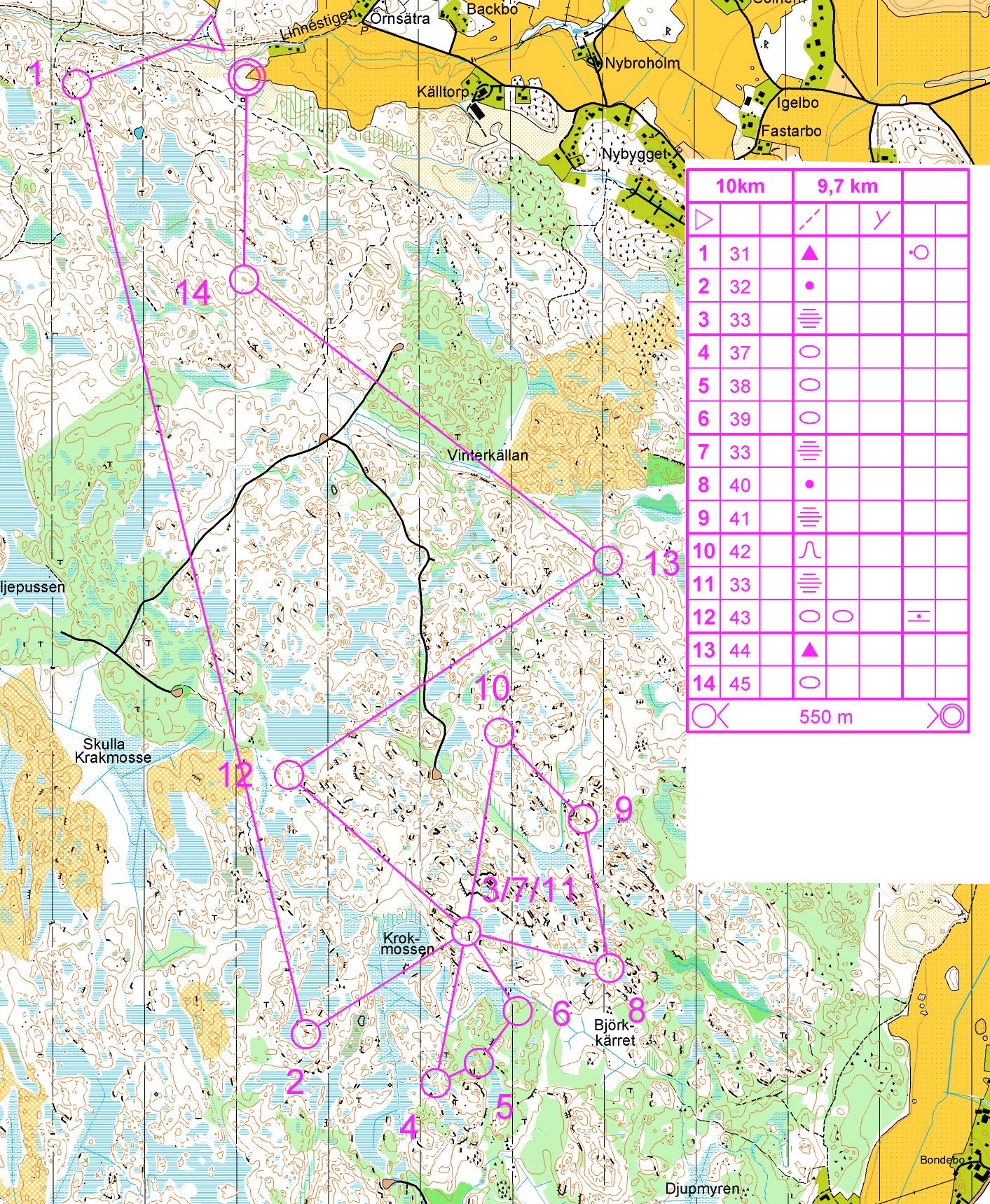 Lång-SM träning 10km (2012-08-29)