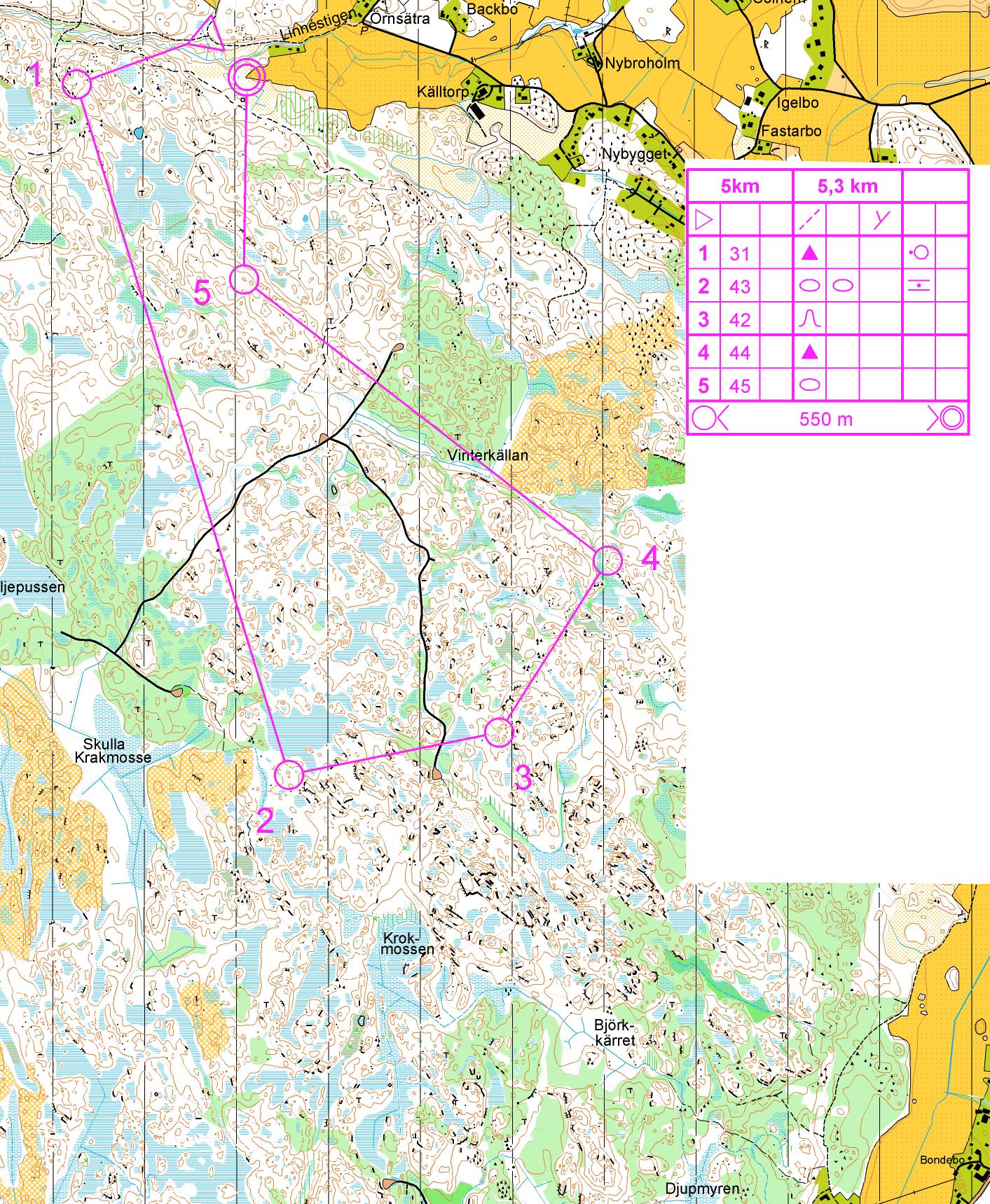 Lång-SM träning 5km (2012-08-29)