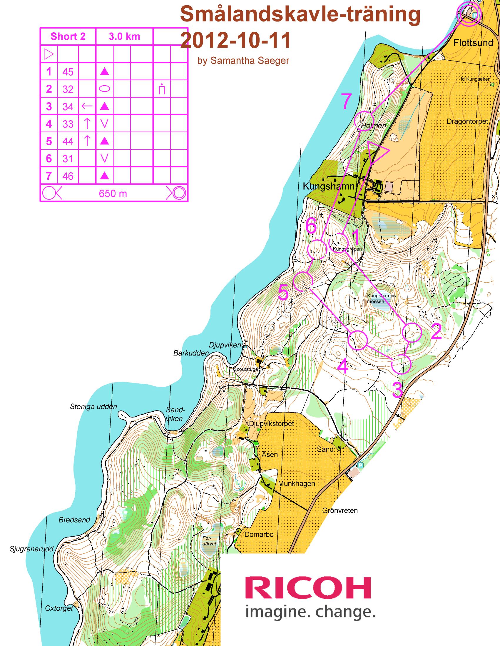 Smålandskavle-träning, Kort 2 (11/10/2012)