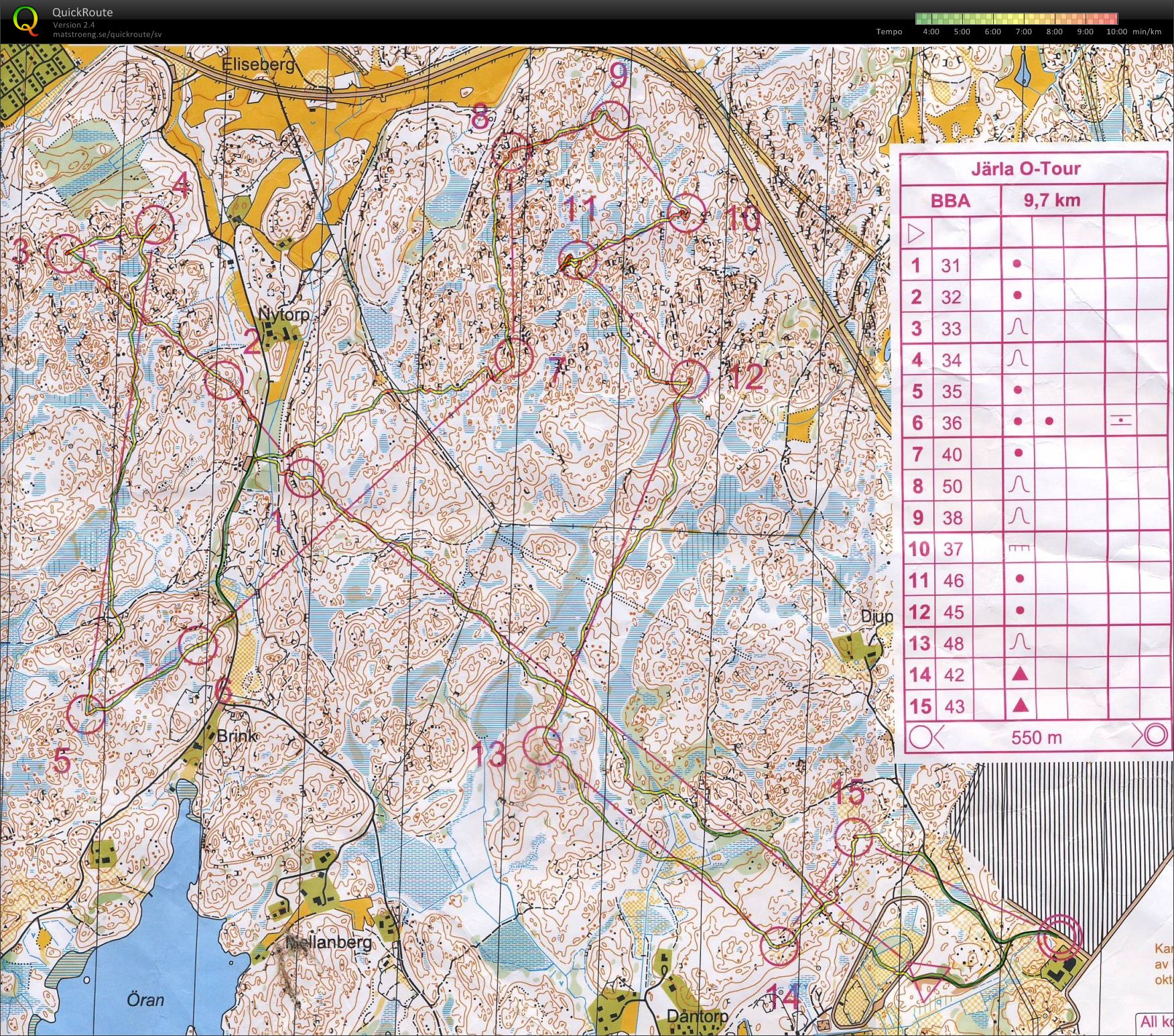 Järla O-Tour 1 (16/11/2012)