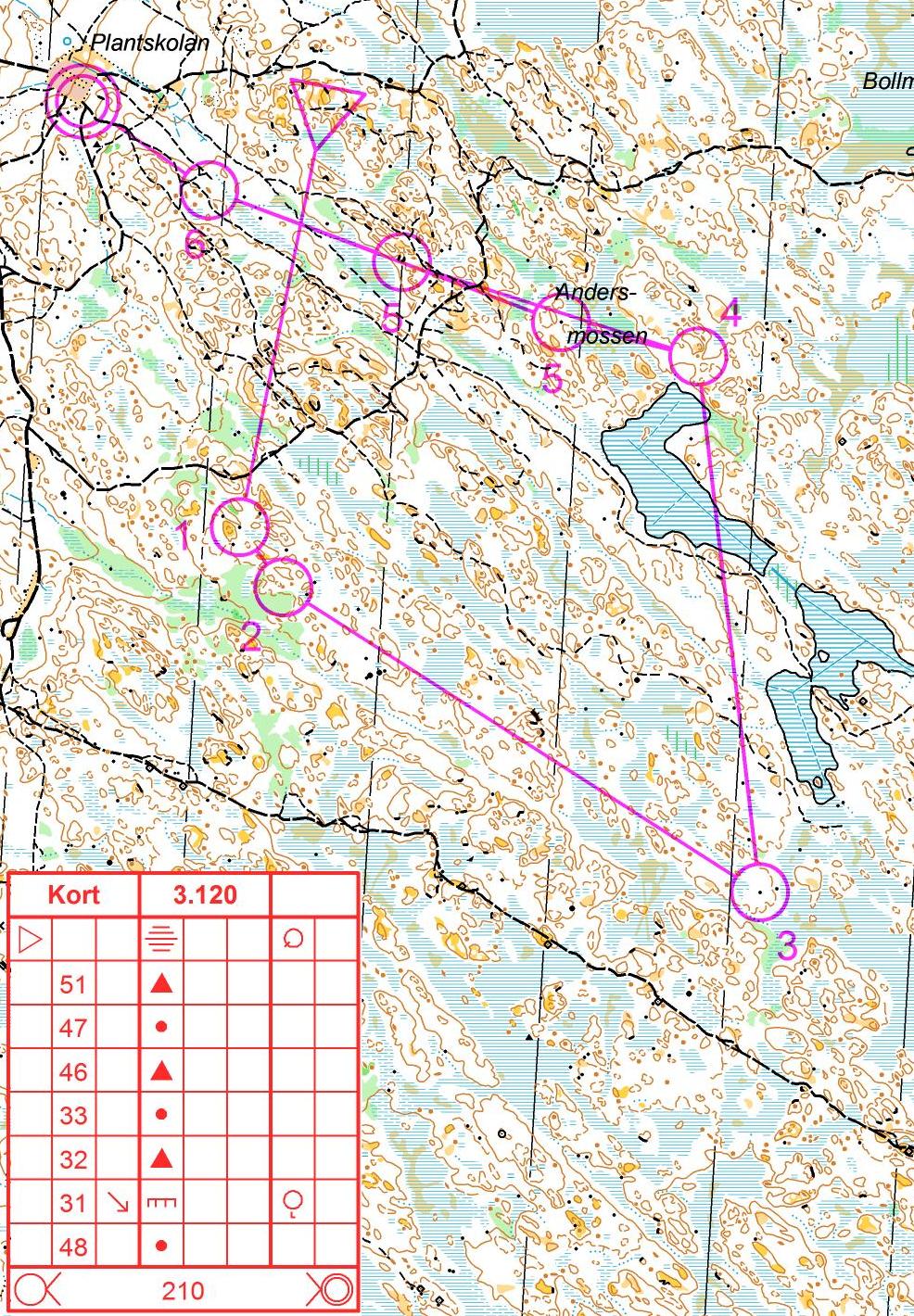 Jukolaträning Kort (2013-05-23)