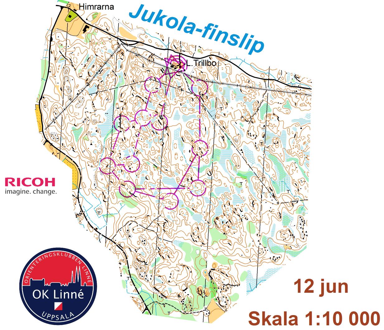 Jukola-finslip, Varv 1-2 (12.06.2013)