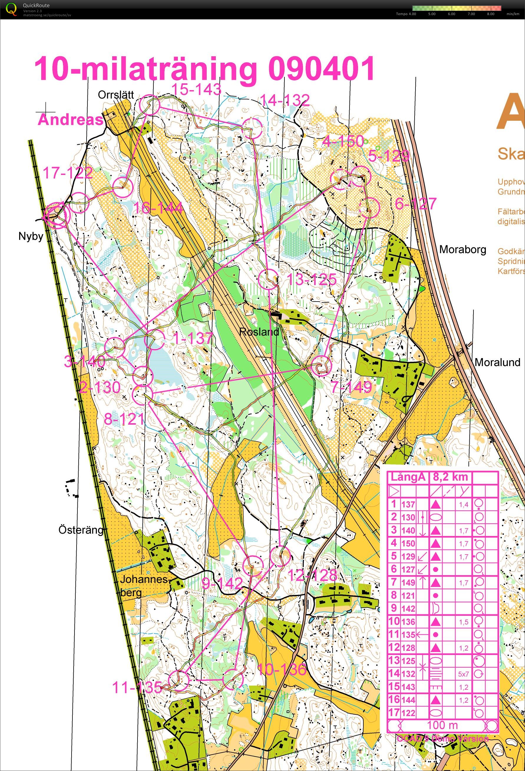 10-milaträning Nyby/Alsike (2009-04-01)