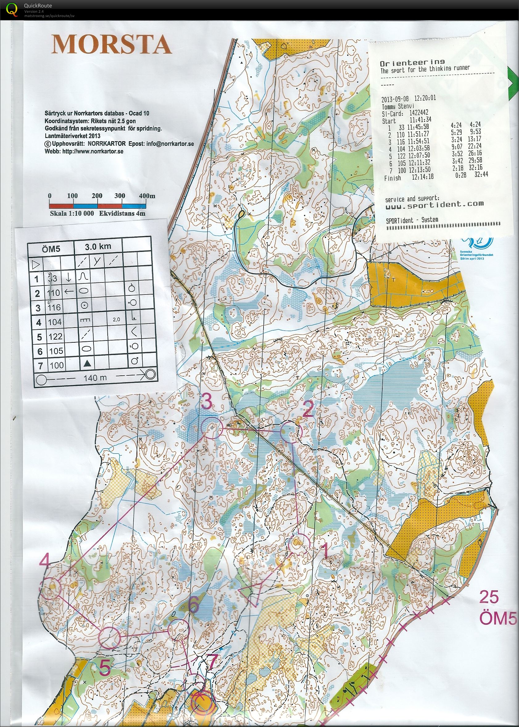 DM Lång Vallentuna, ÖM5 (08/09/2013)