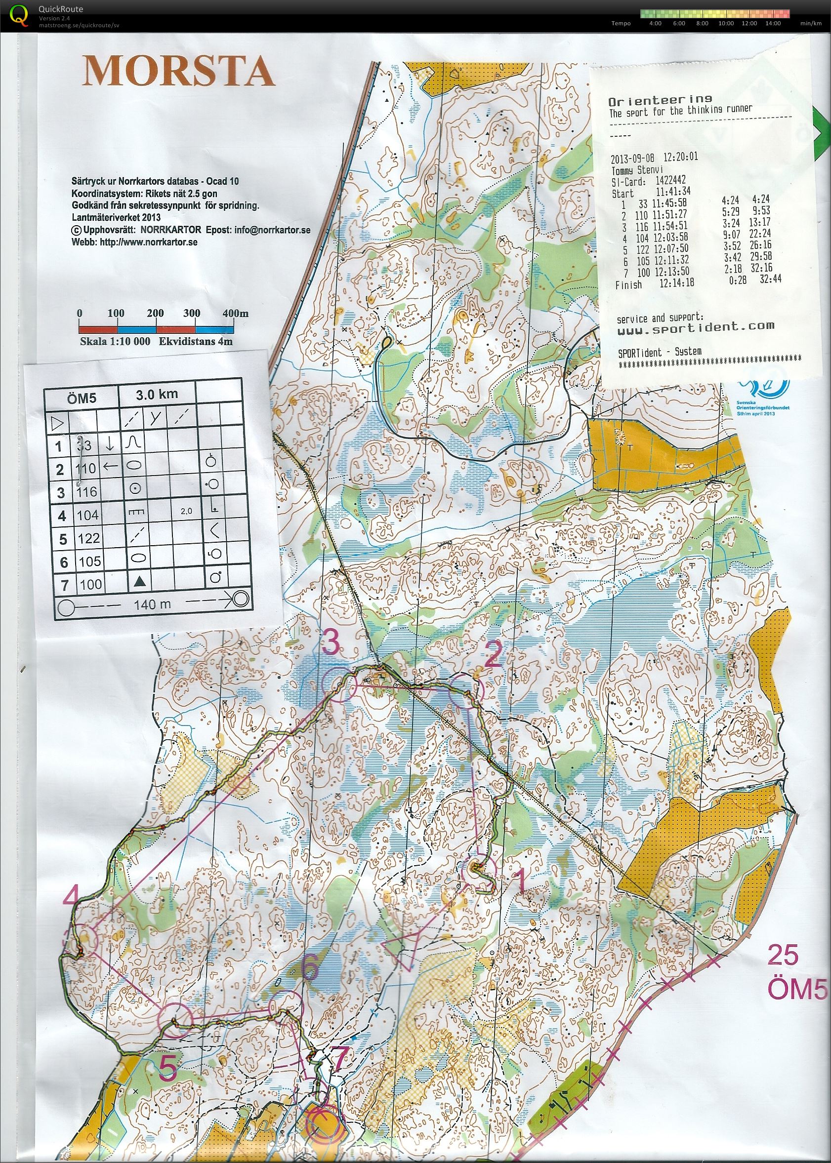 DM Lång Vallentuna, ÖM5 (2013-09-08)