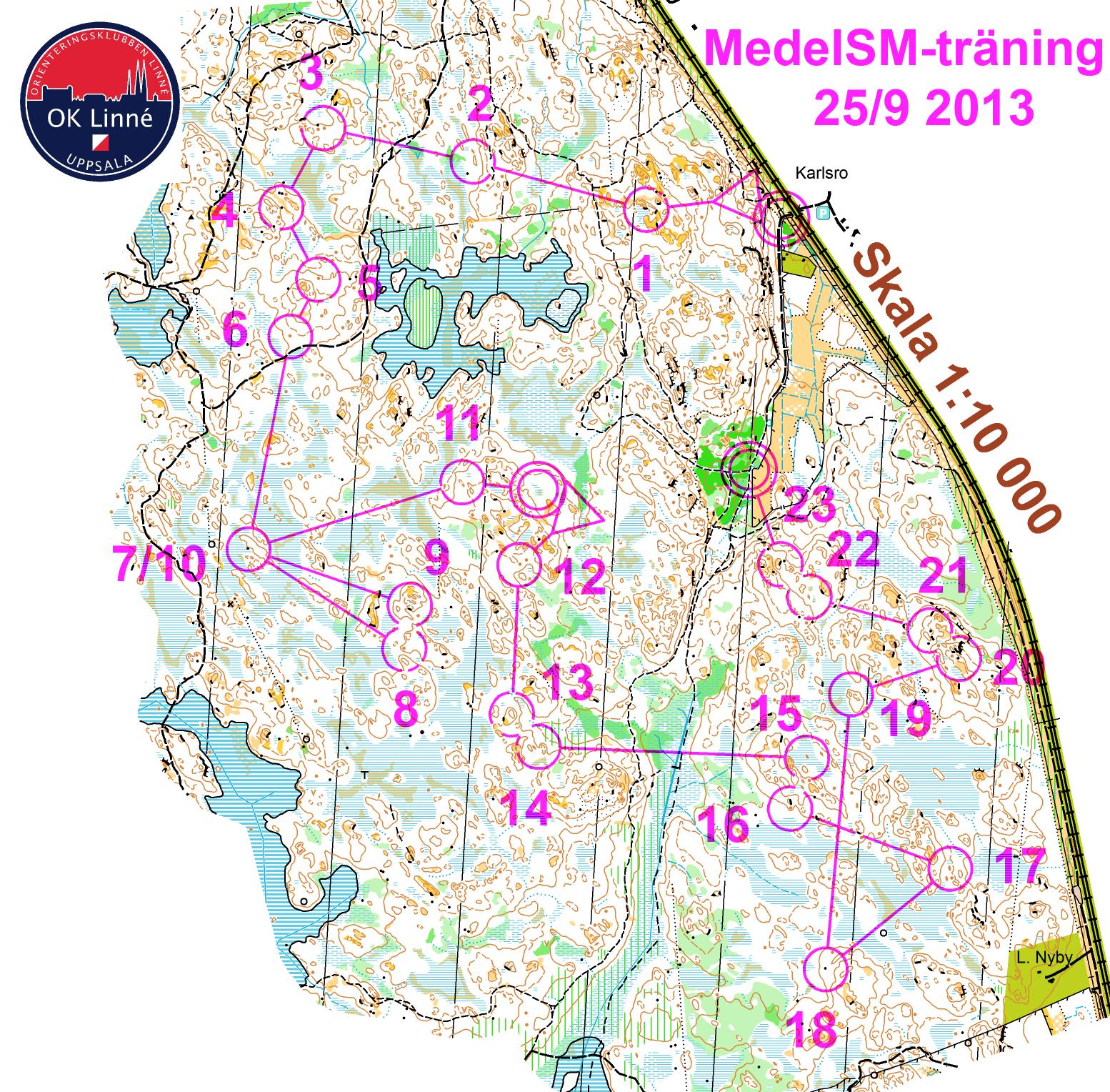 MedelSM-träning, Lång 2 (25-09-2013)