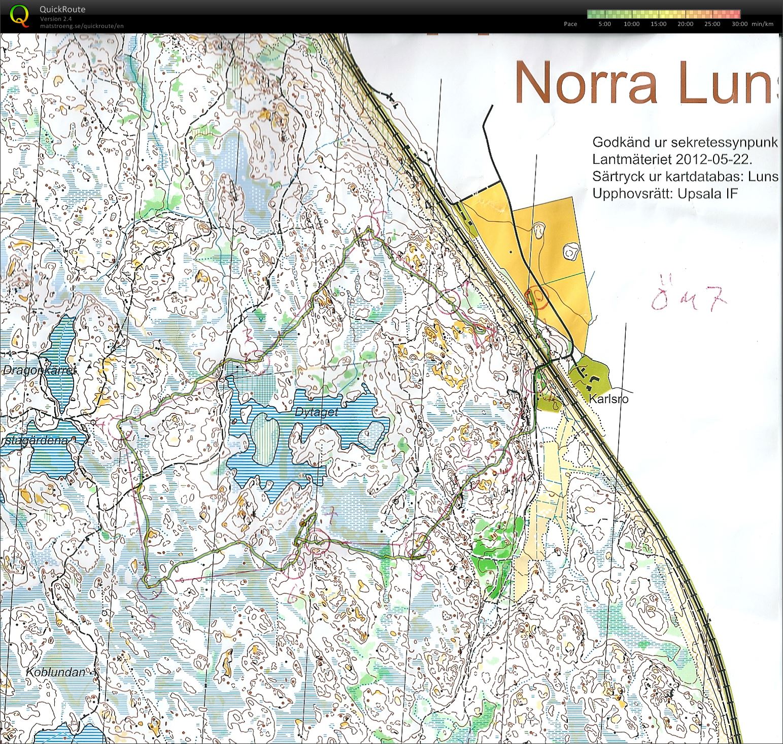 Uppsala möte, medeldistans - ÖM7 (2014-04-26)