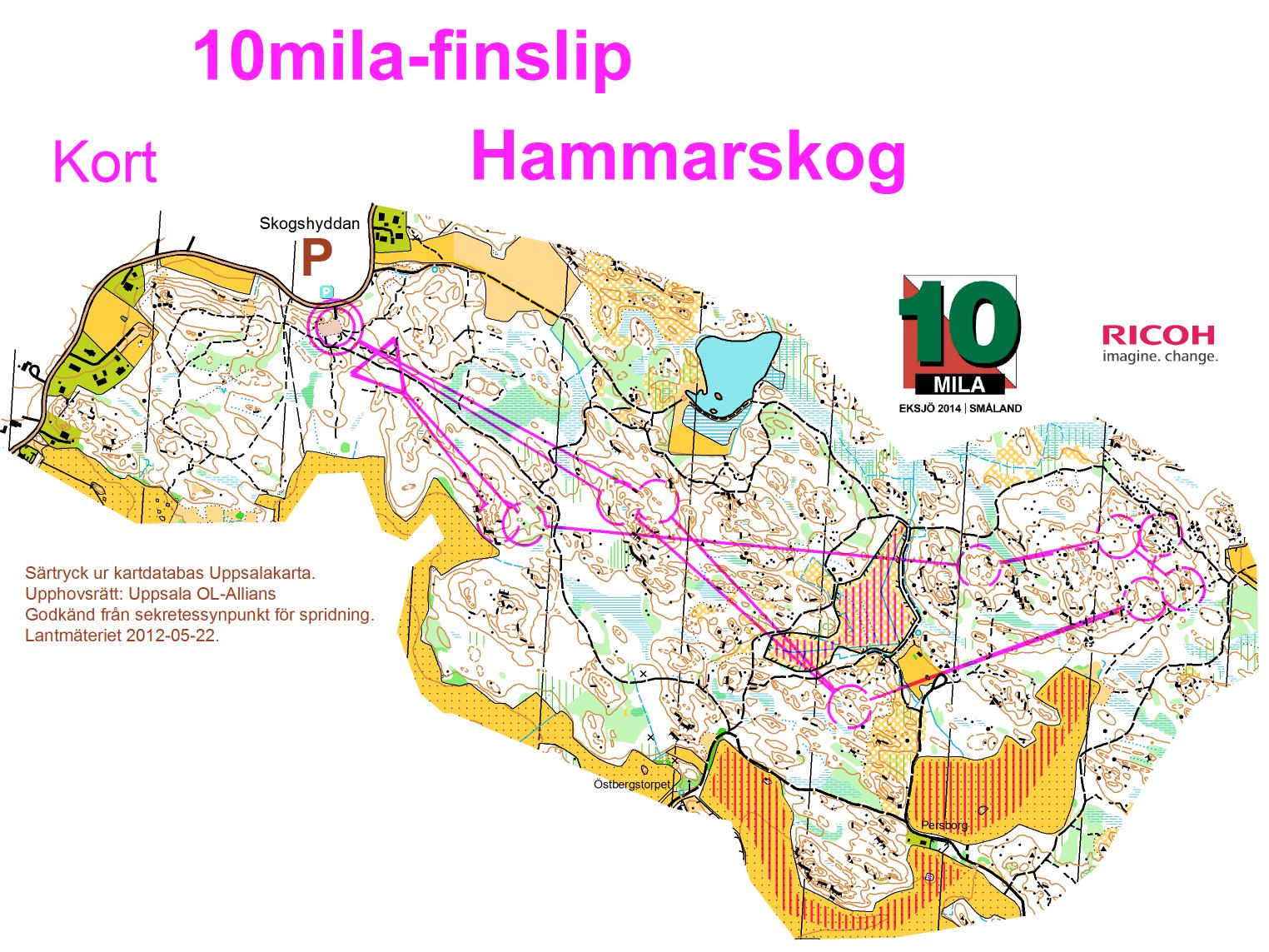 10mila-finslip, Kort (30-04-2014)