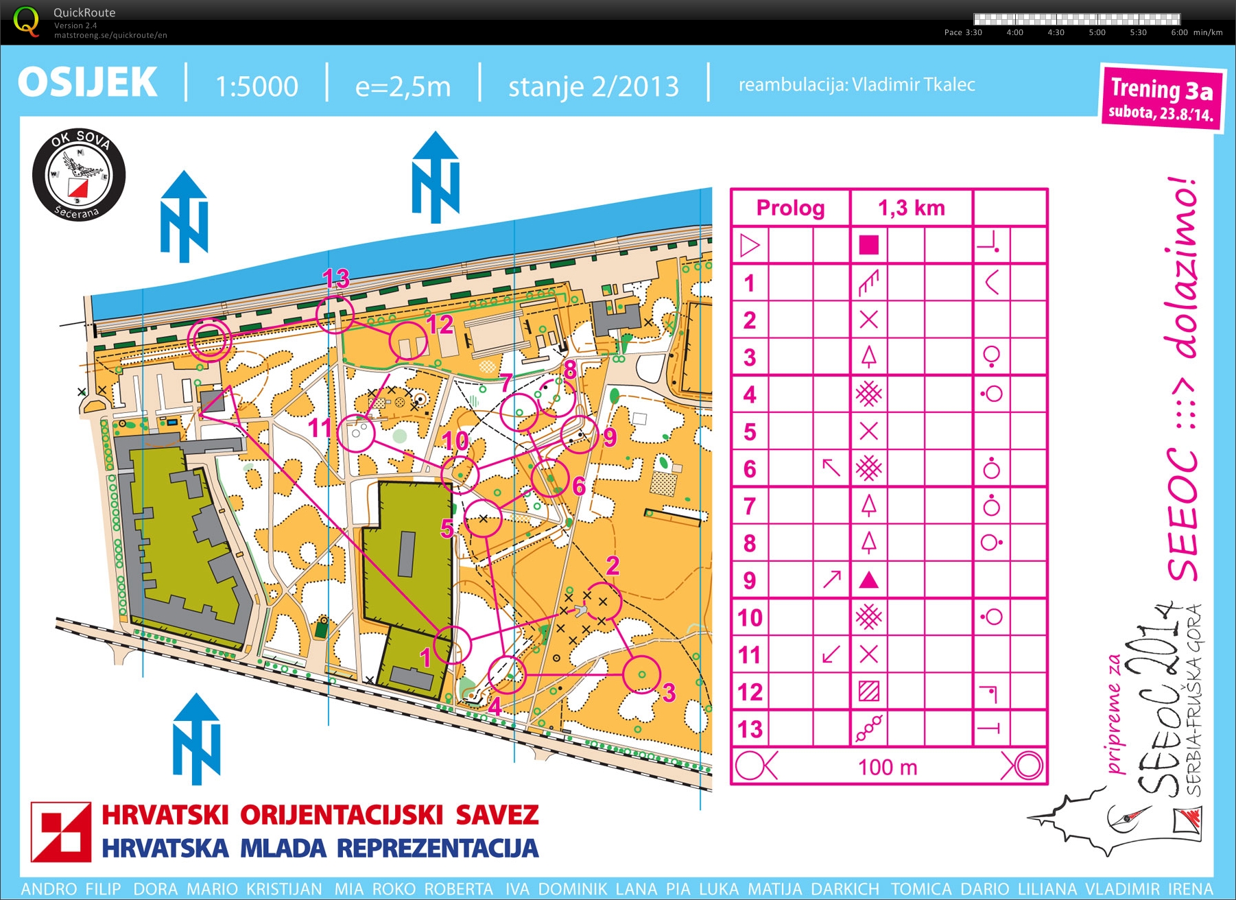 PreSEEOC camp - T3a - sprint prologue (23.08.2014)