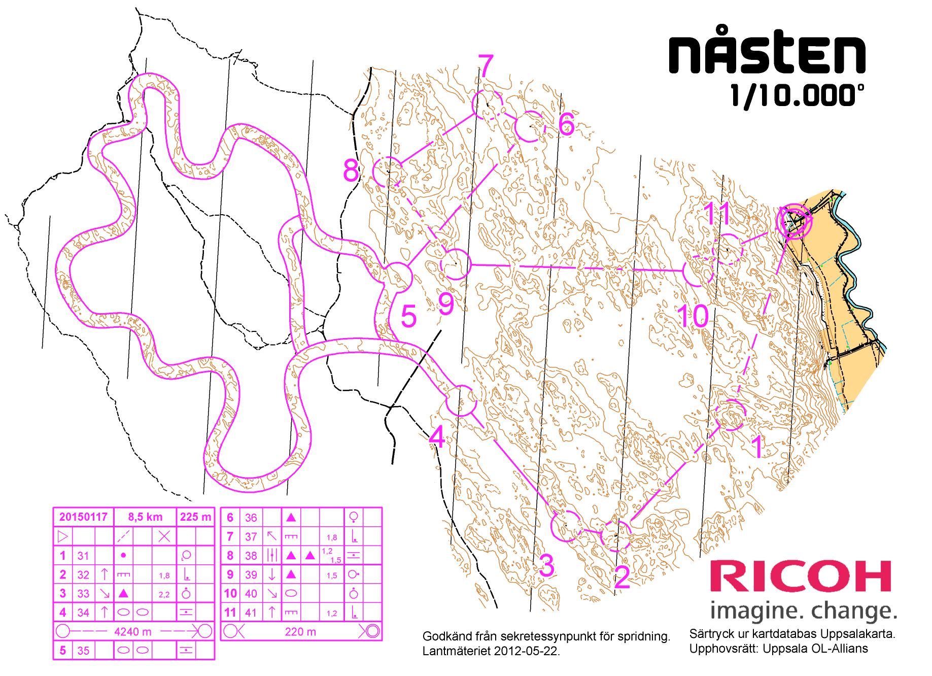 Technical training // Contours map (2015-01-17)