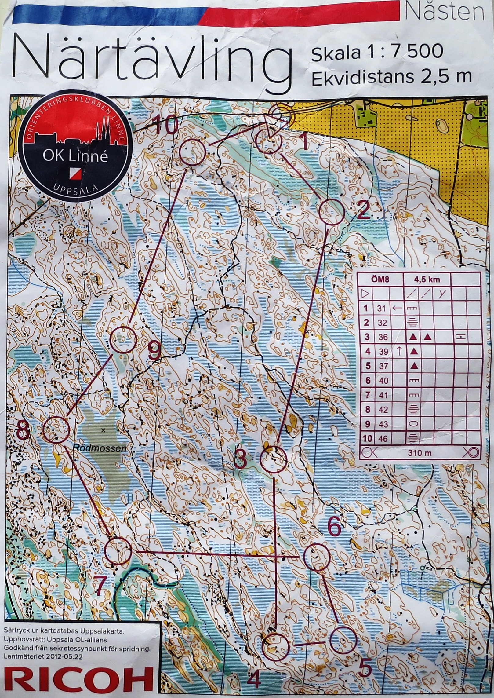 Närtävling OK Linné (22/03/2015)