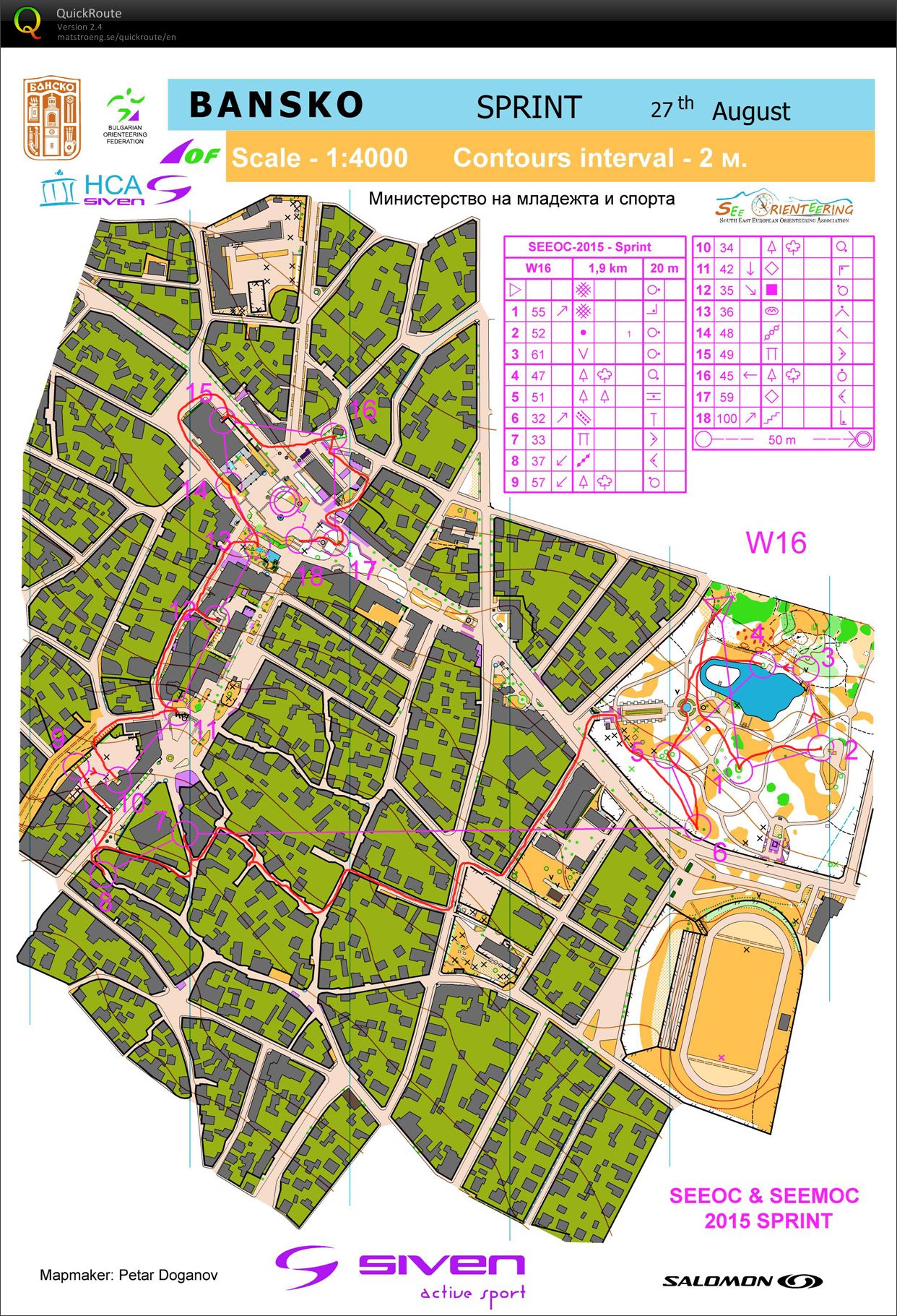 SEEOC 2015 Sprint (27/08/2015)