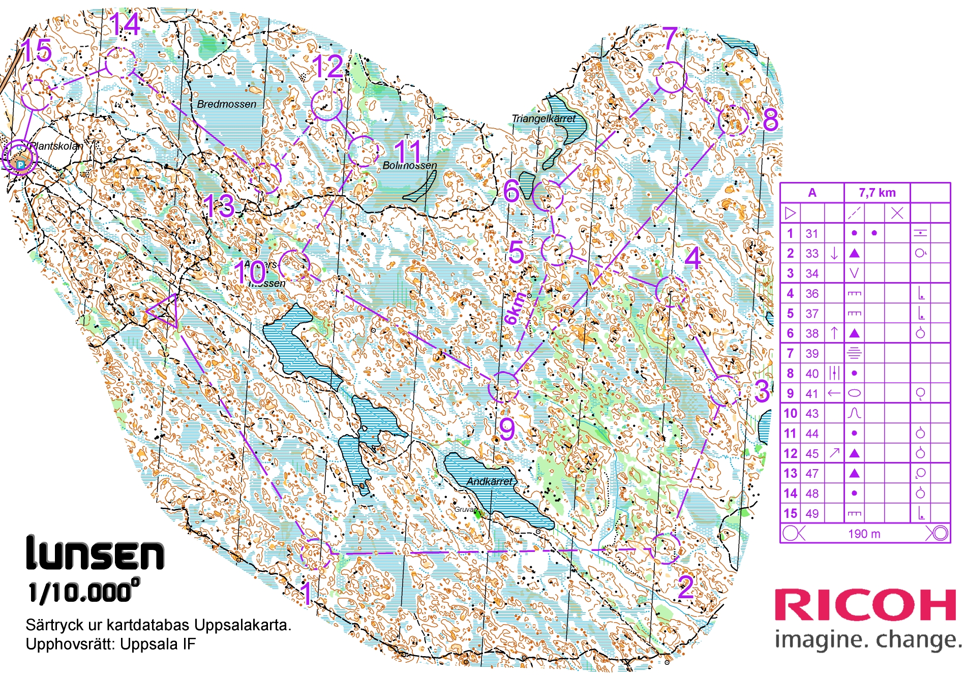 OL-träning, course A (2015-10-22)