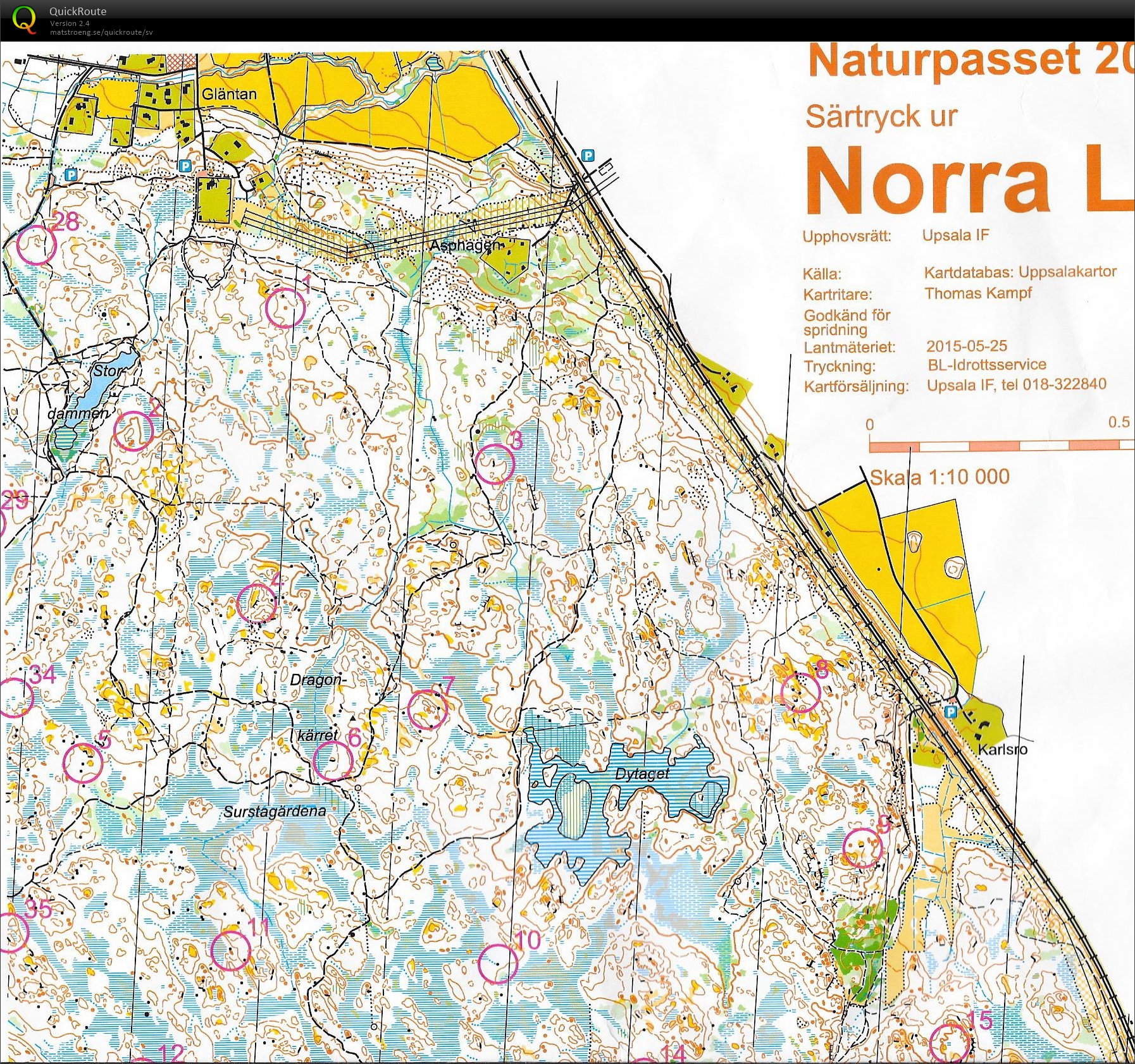 Naturpasset-träning i Lunsen (03-04-2016)