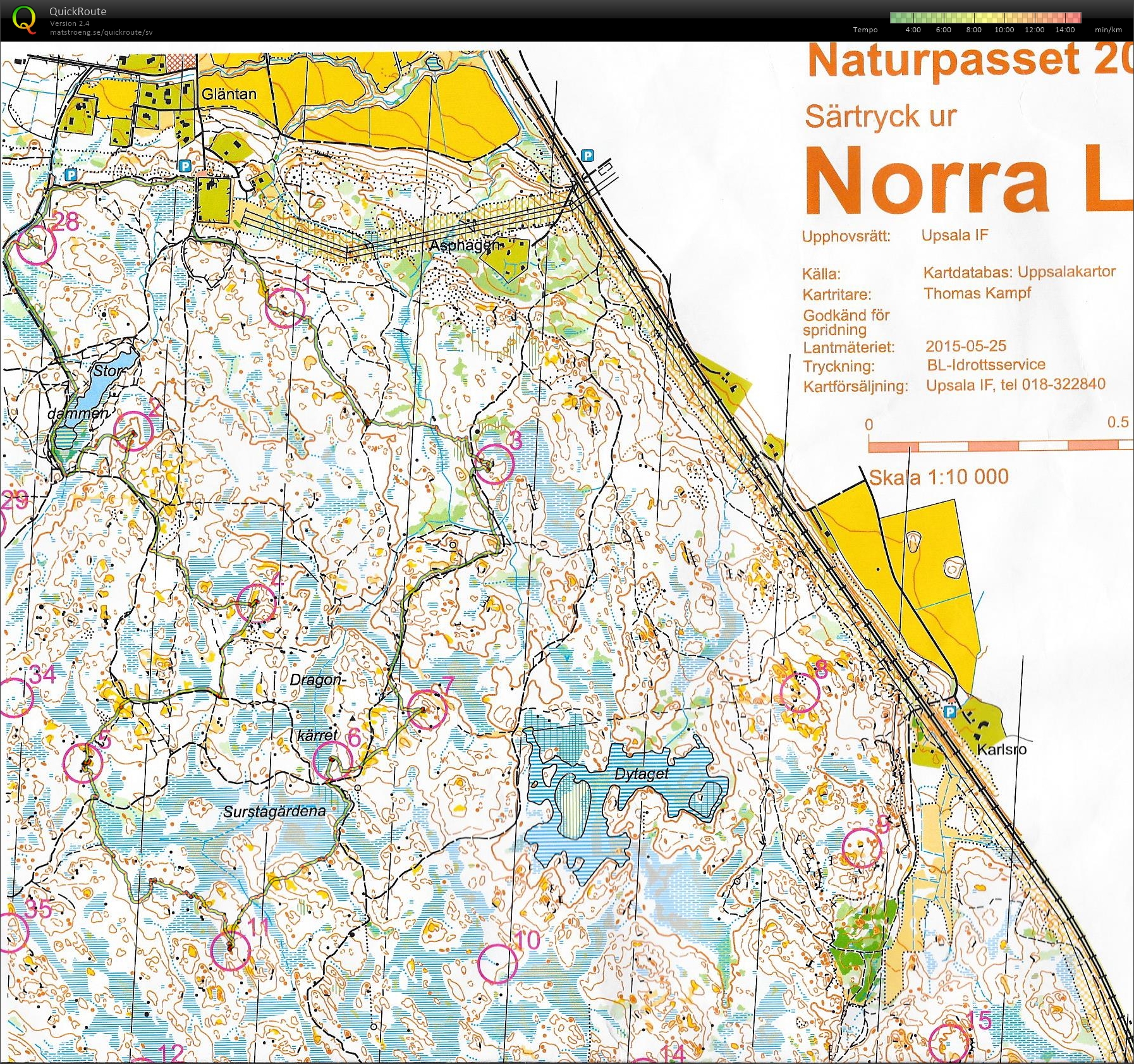 Naturpasset-träning i Lunsen (03-04-2016)