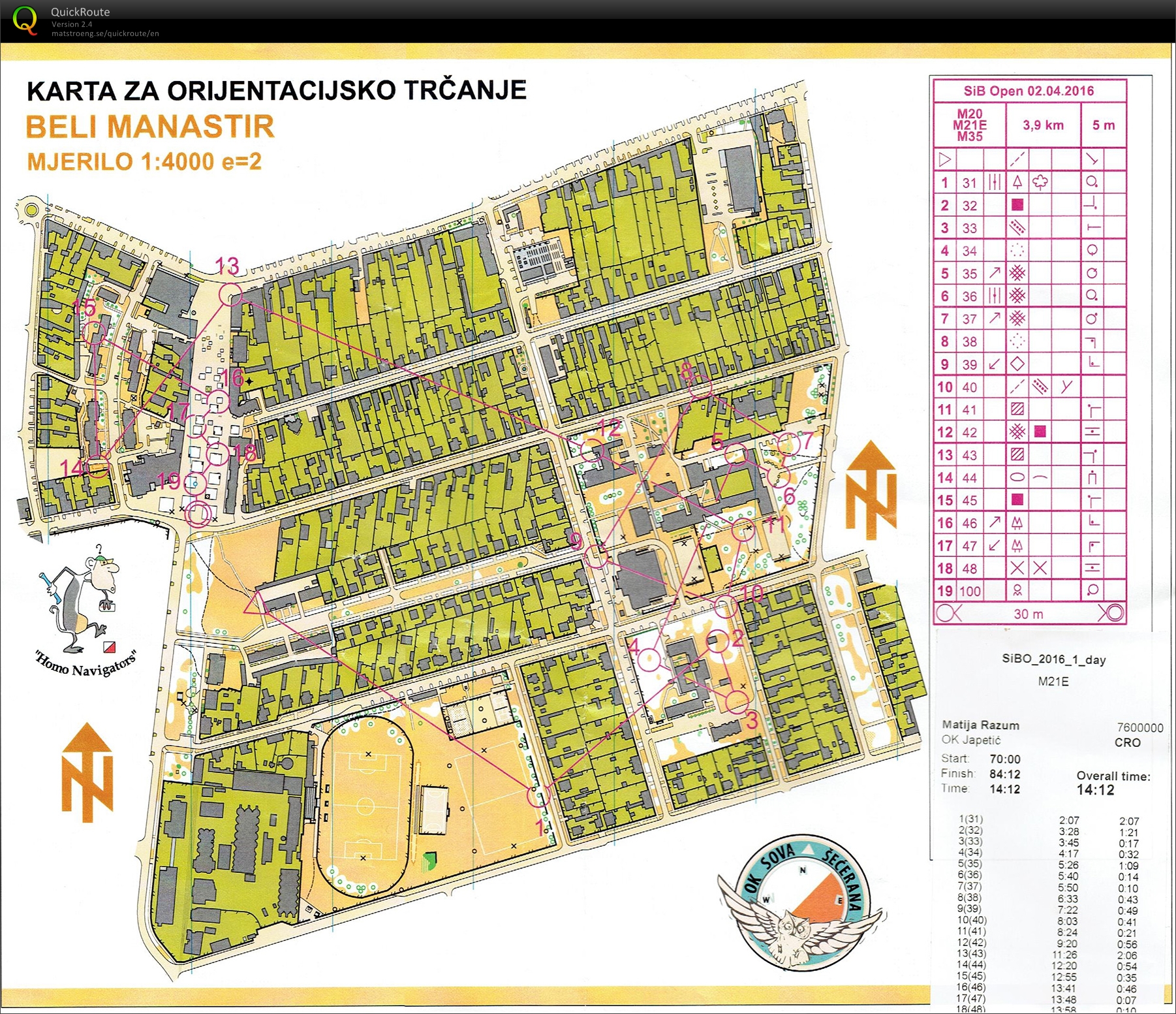 Slavonija & Baranja open - E1, WRE sprint (2016-04-02)