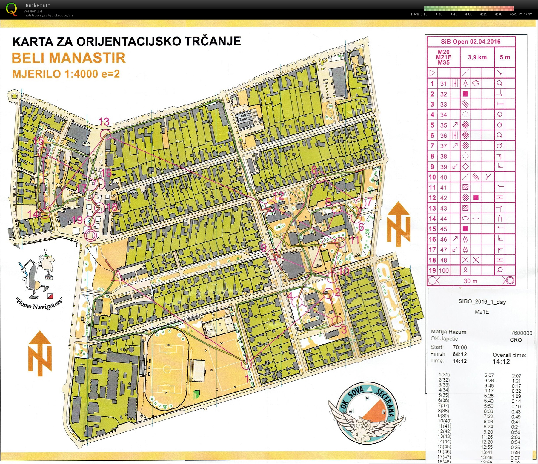 Slavonija & Baranja open - E1, WRE sprint (2016-04-02)