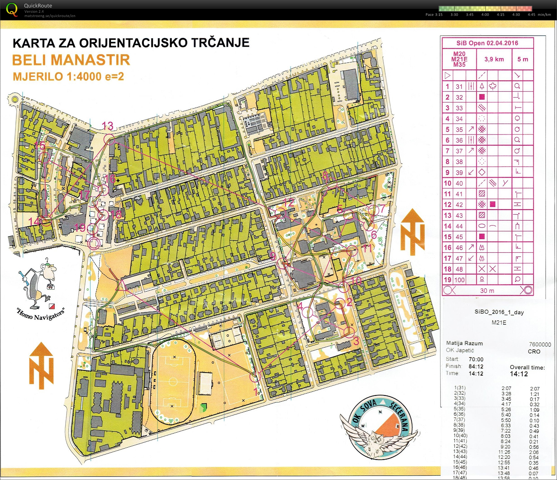 Slavonija & Baranja open - E1, WRE sprint (02/04/2016)