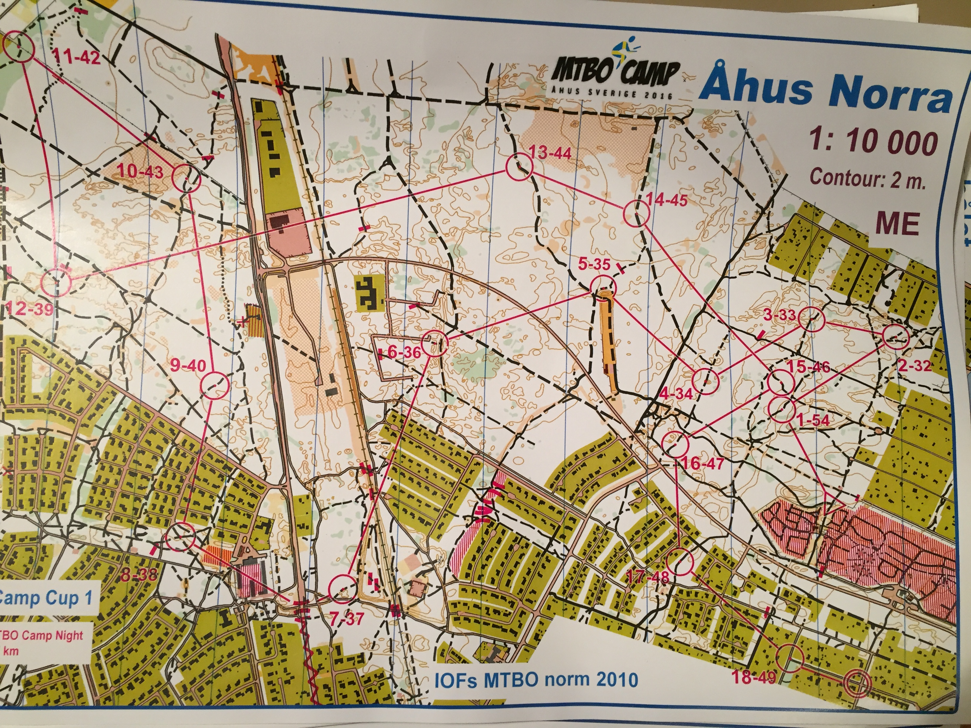 MTBO Camp cup 1 Natt (22.04.2016)