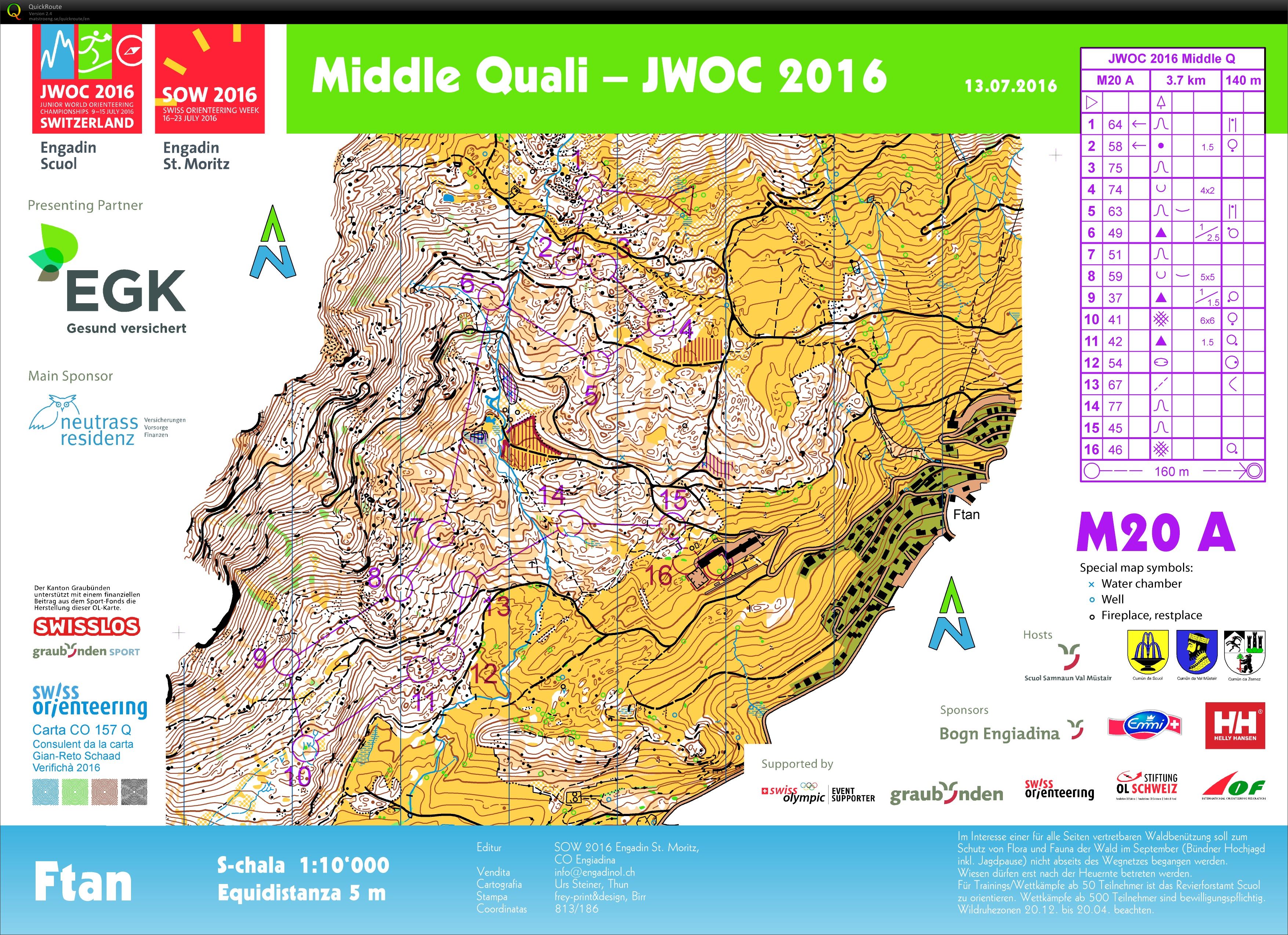 JWOC 2016 MiddleQ Rerun - HeatA (13.07.2016)