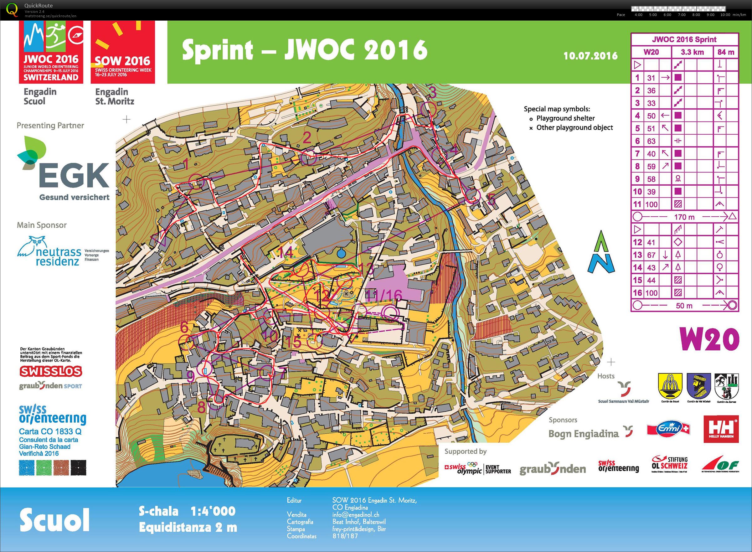 JWOC 2016 Sprint (10/07/2016)