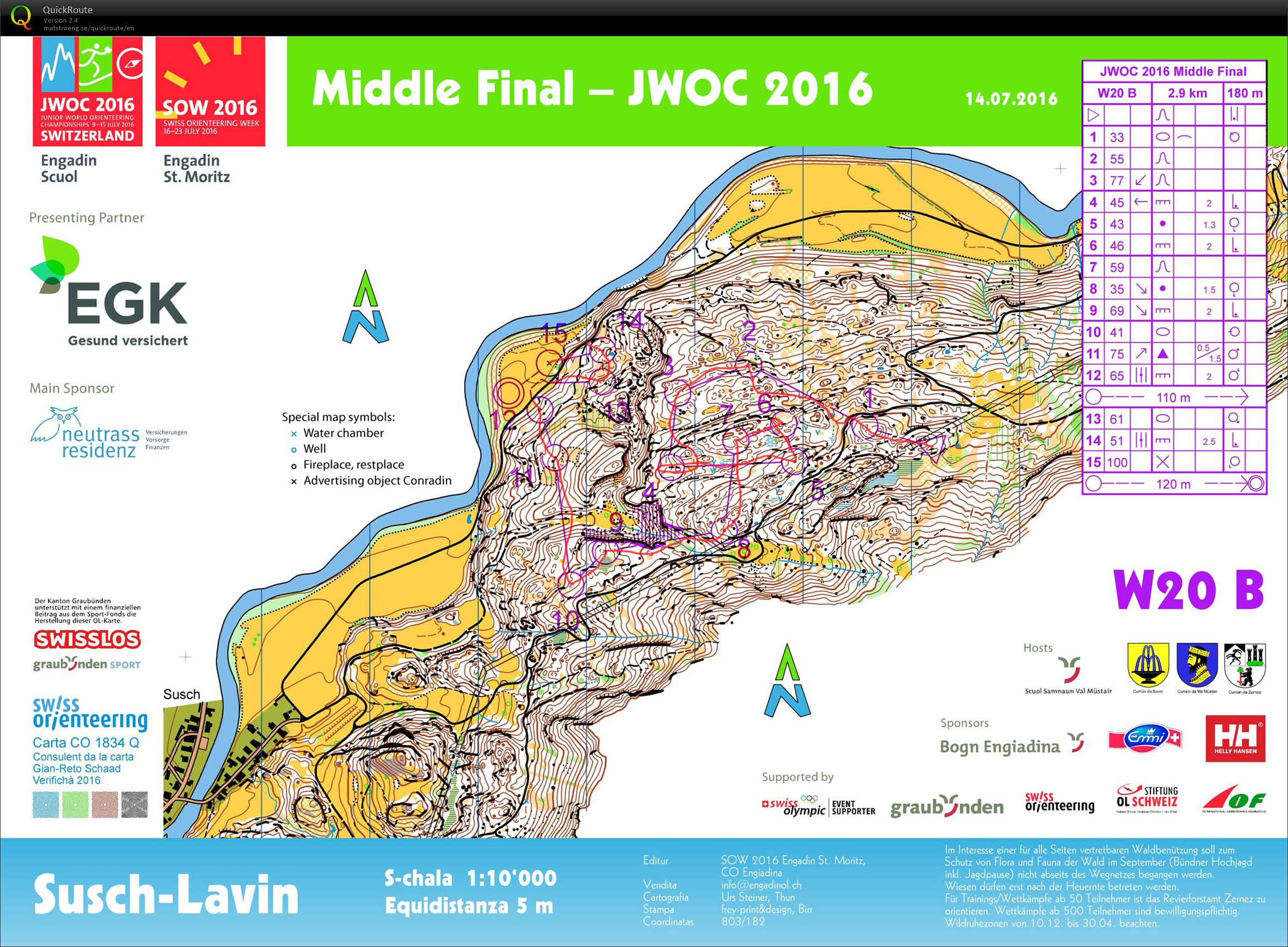 JWOC 2016 Middle B Final (14.07.2016)