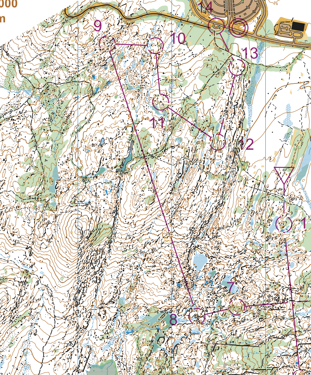 Leg 8-9 on the Green X Course (04.01.2017)