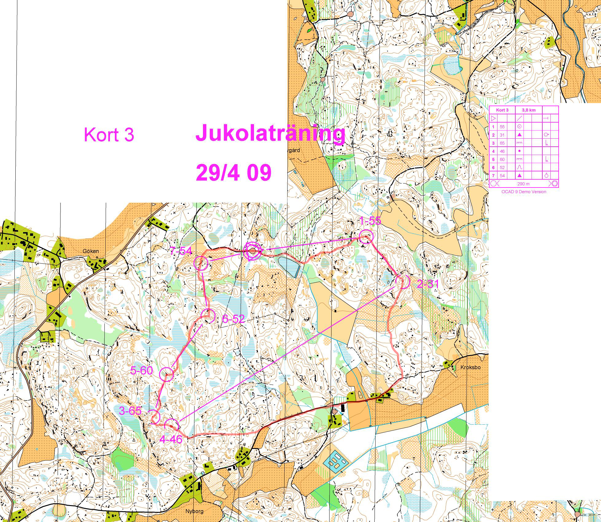 Jukolaträning (2009-04-29)