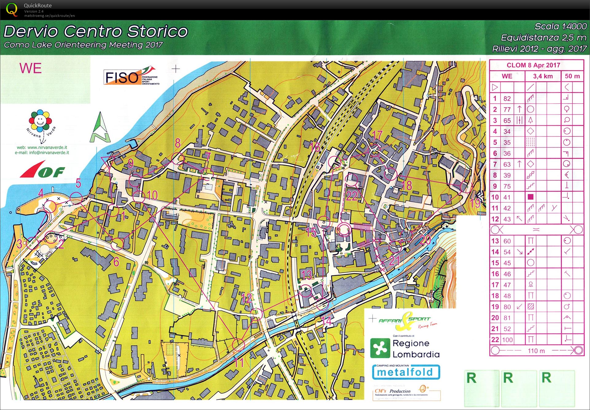 Como Lake Orienteering Meeting 2017 - Sprint WRE (08.04.2017)