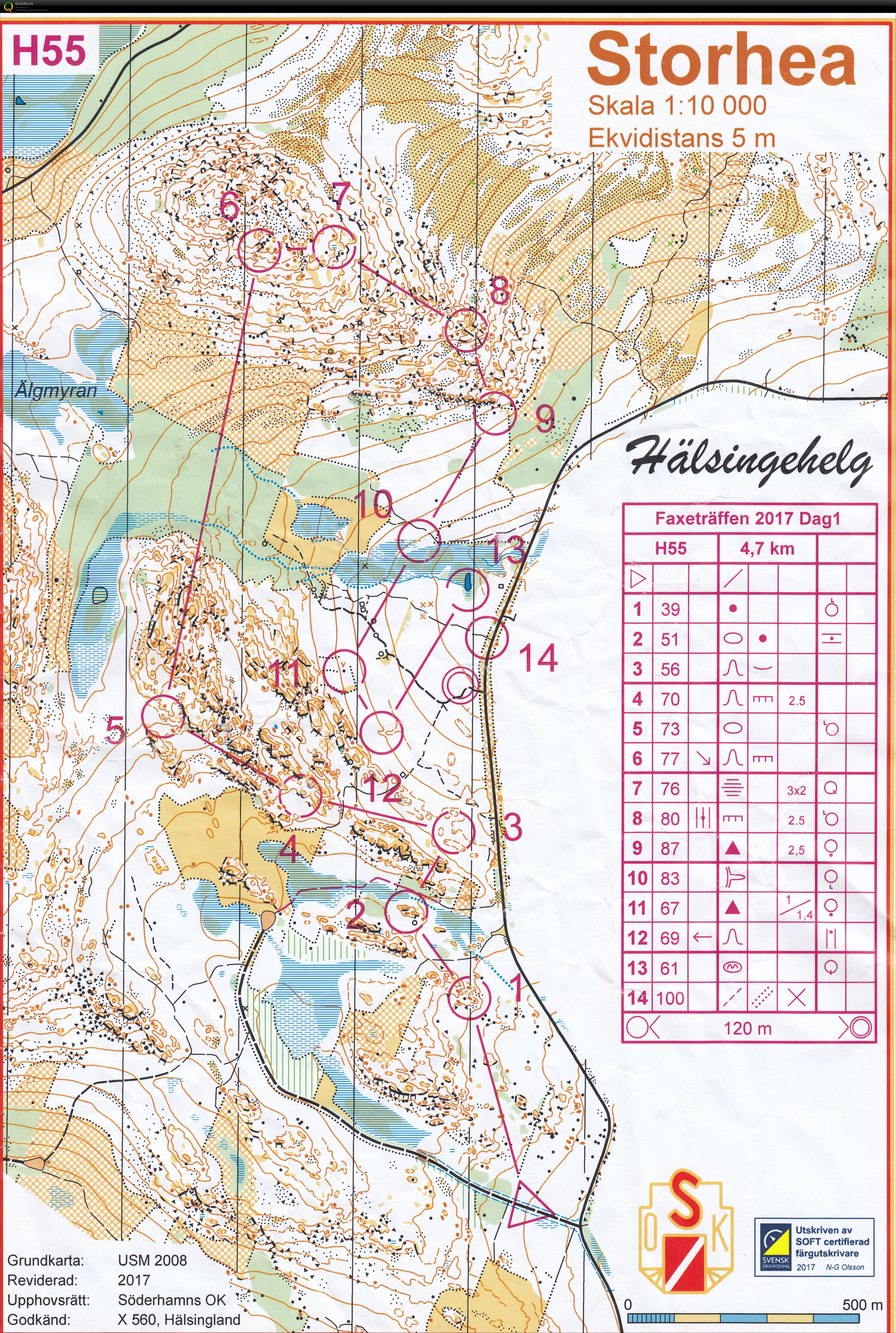 Hälsingehelg dag1, Söderhamns OK (25-05-2017)