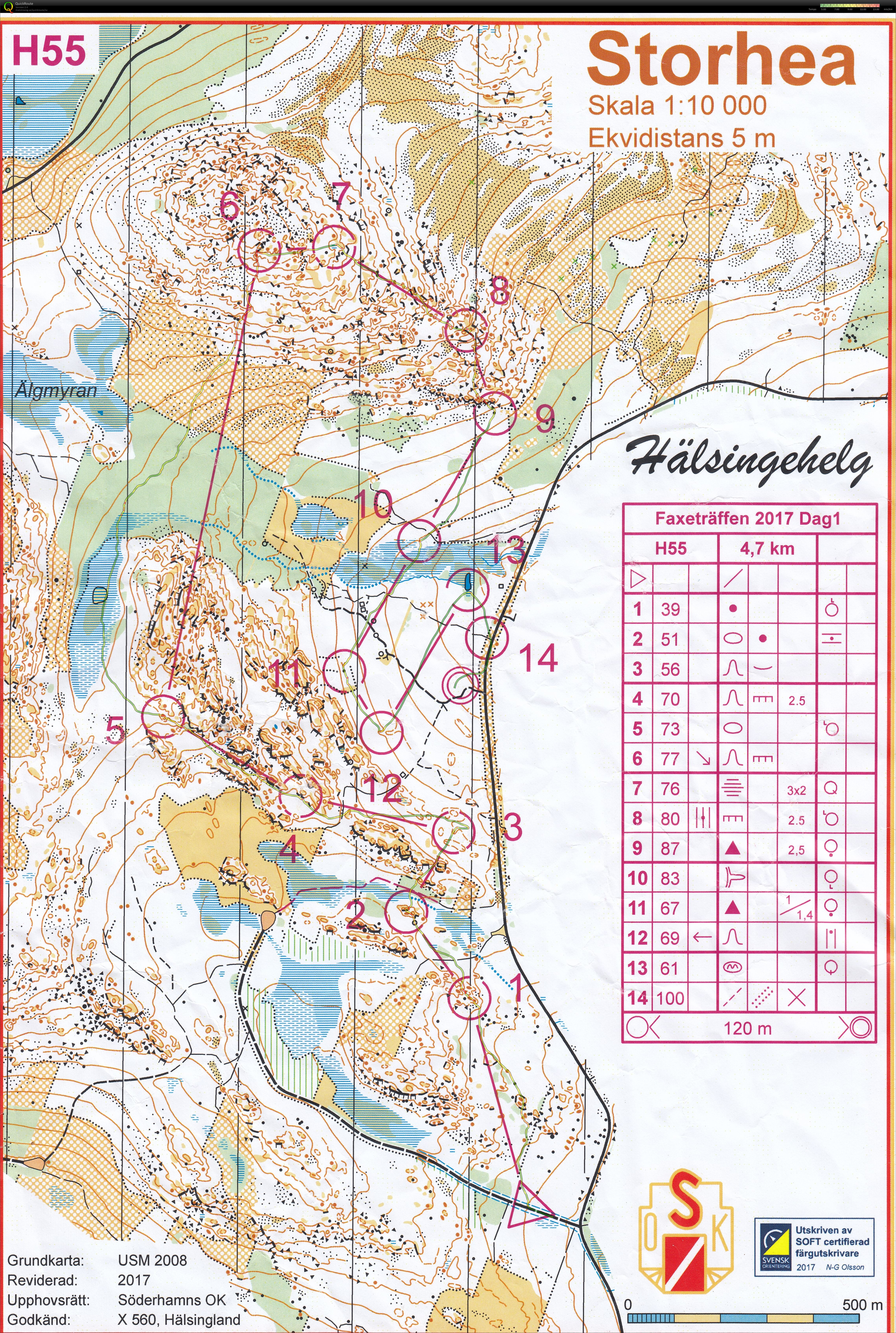 Hälsingehelg dag1, Söderhamns OK (2017-05-25)