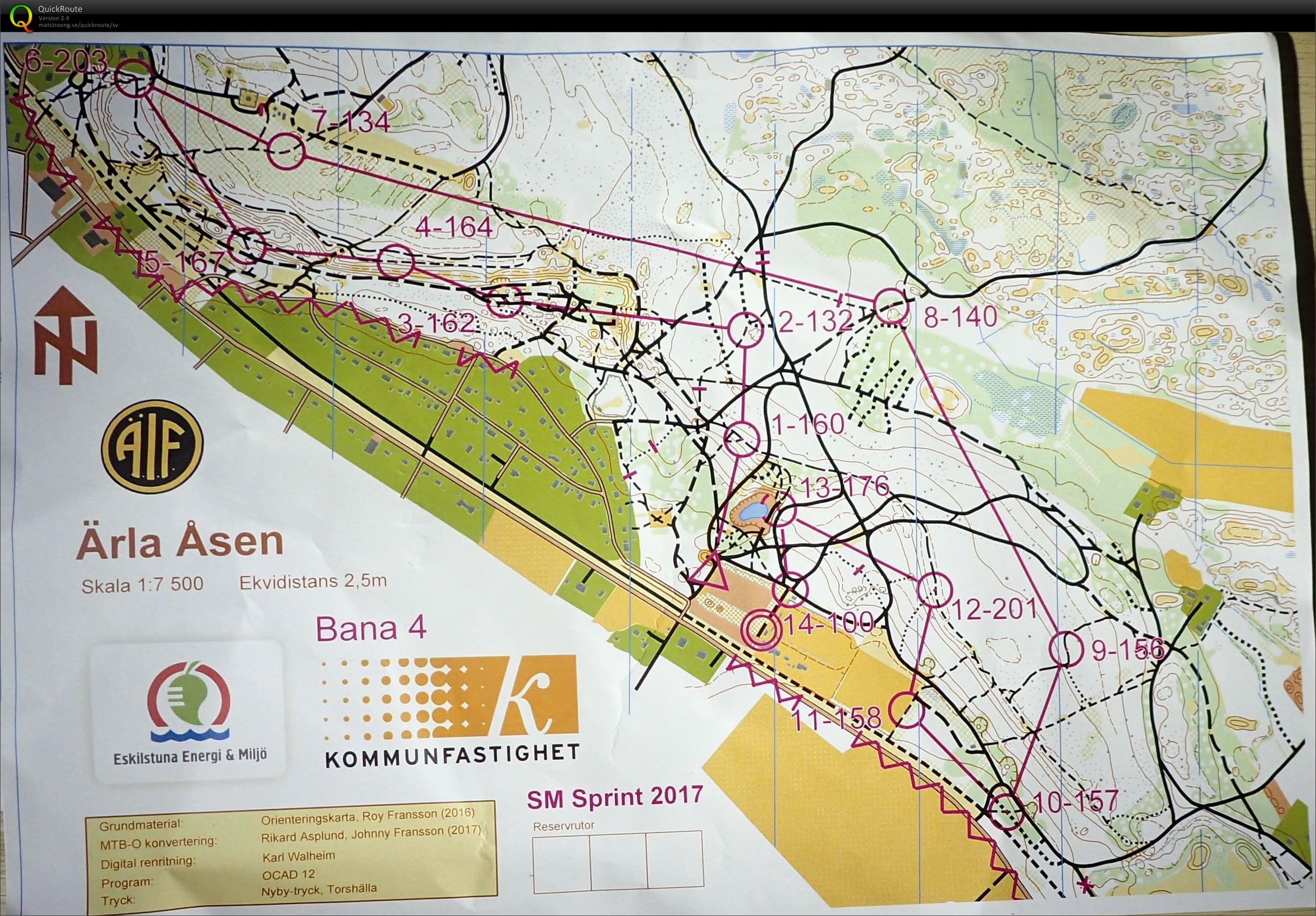 MtbO SM sprint H50 (16.06.2017)