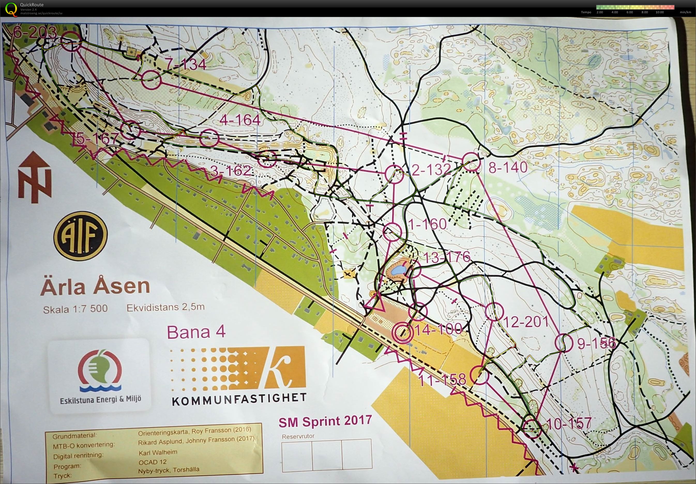 MtbO SM sprint H50 (16.06.2017)