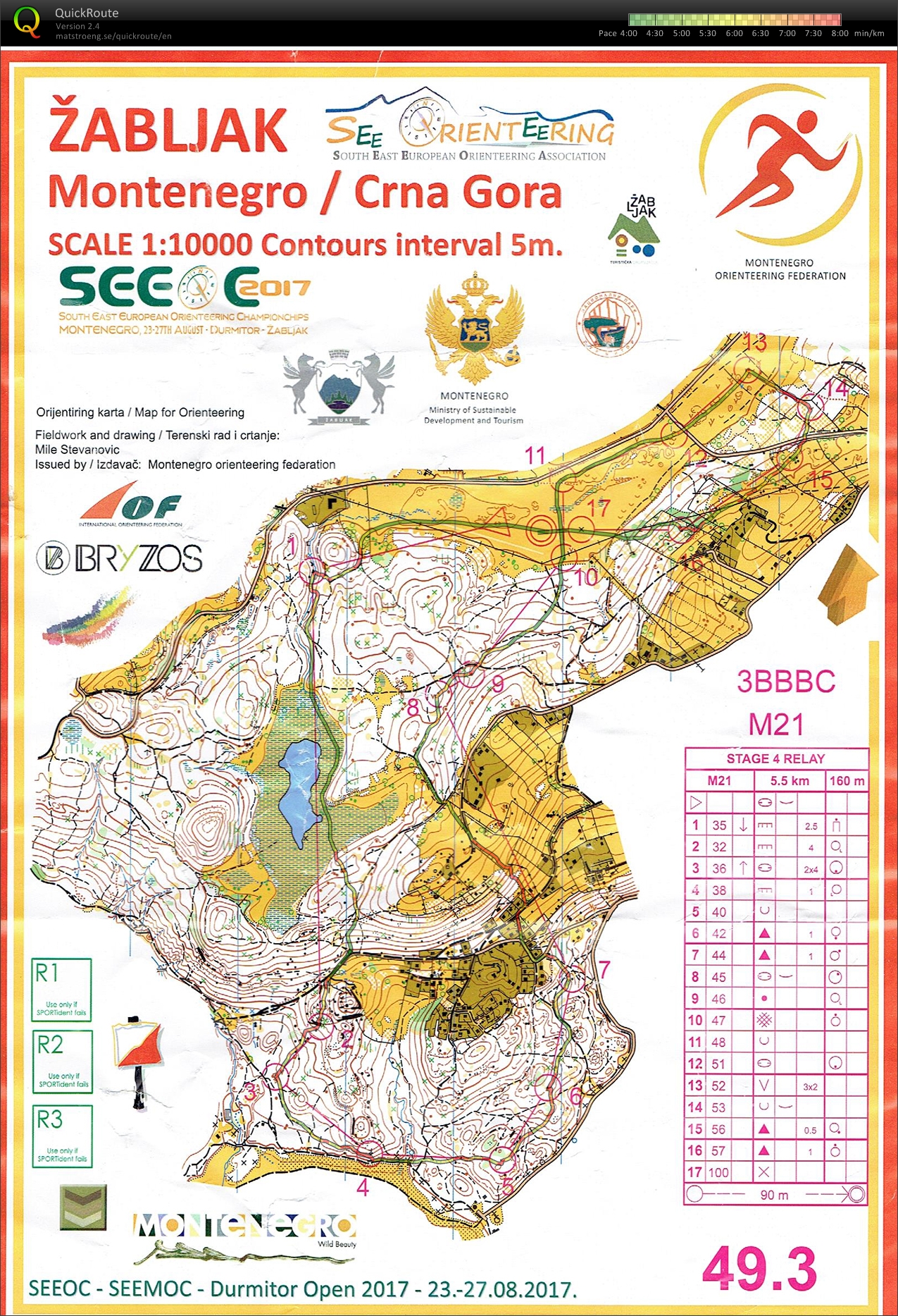 SEEOC 2017 - Relay (27/08/2017)