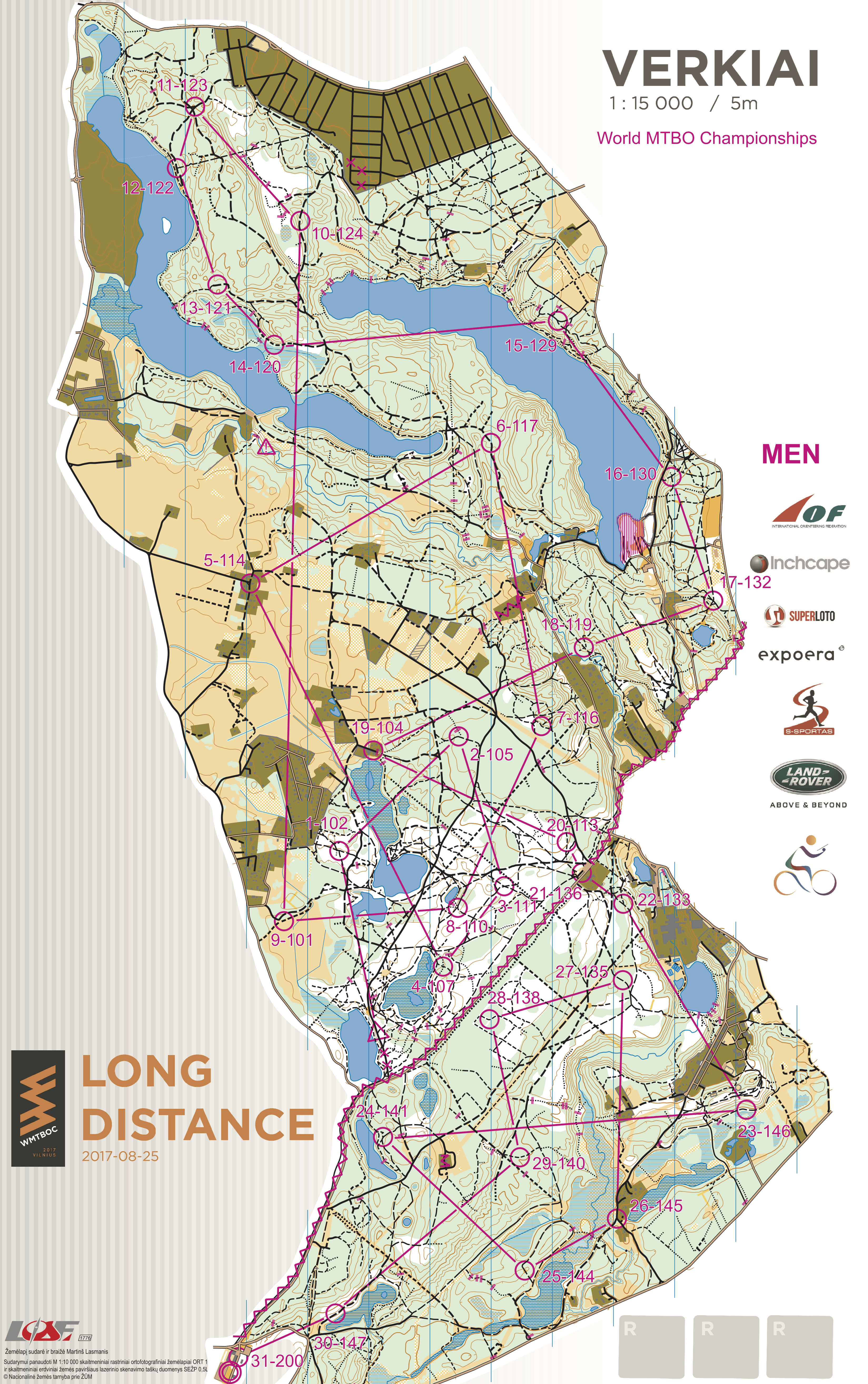 VM-Lång MTBO (31-08-2017)