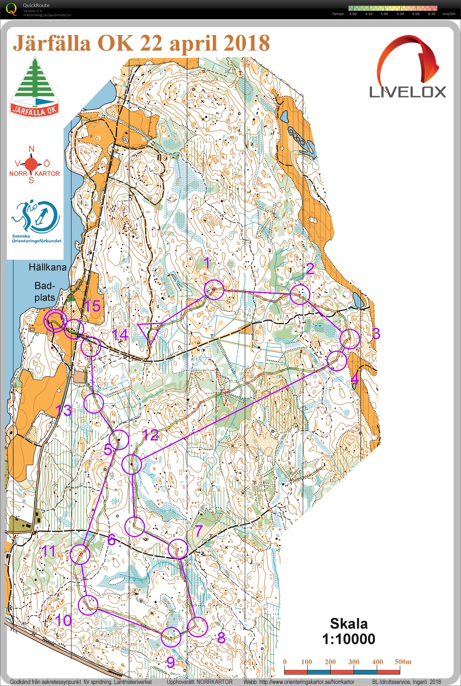 Järfällas medel Ö8 (22/04/2018)