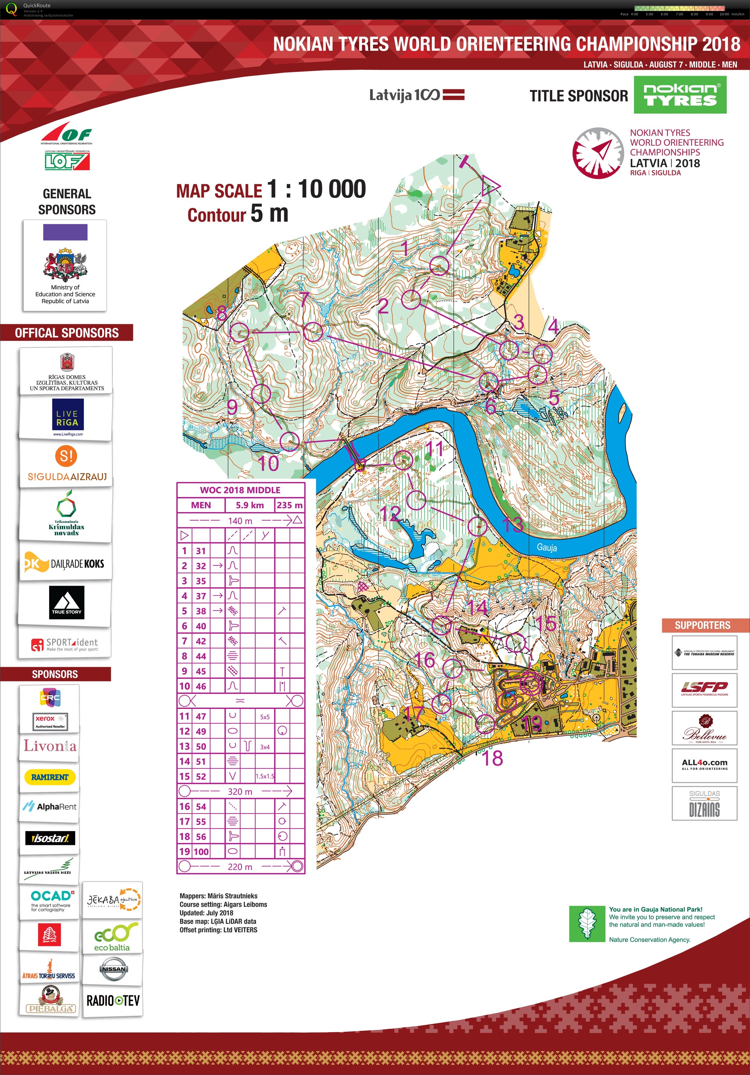 WOC 2018 Latvia - Middle  (2018-08-07)