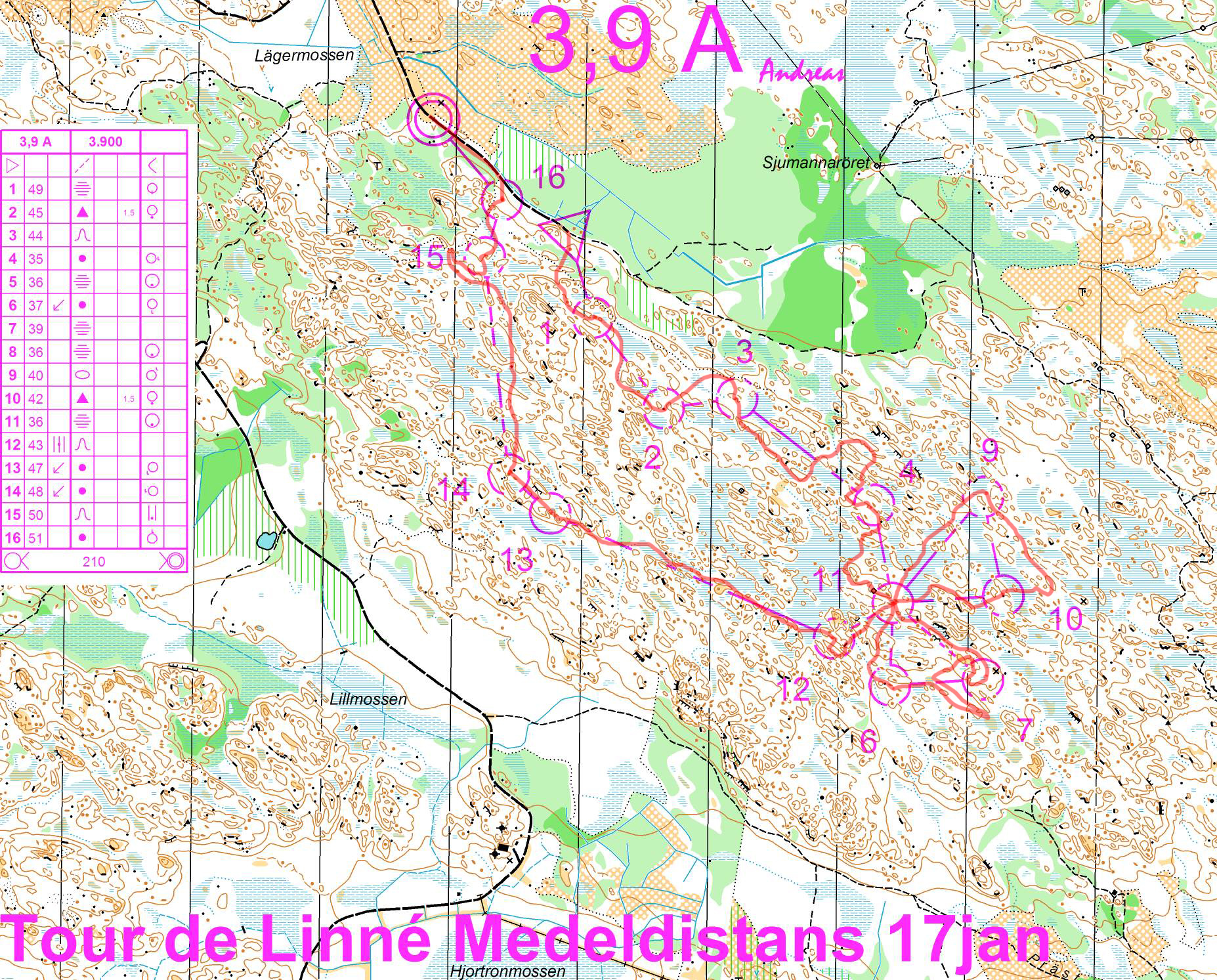 Tour de Linné E5 (17.01.2009)