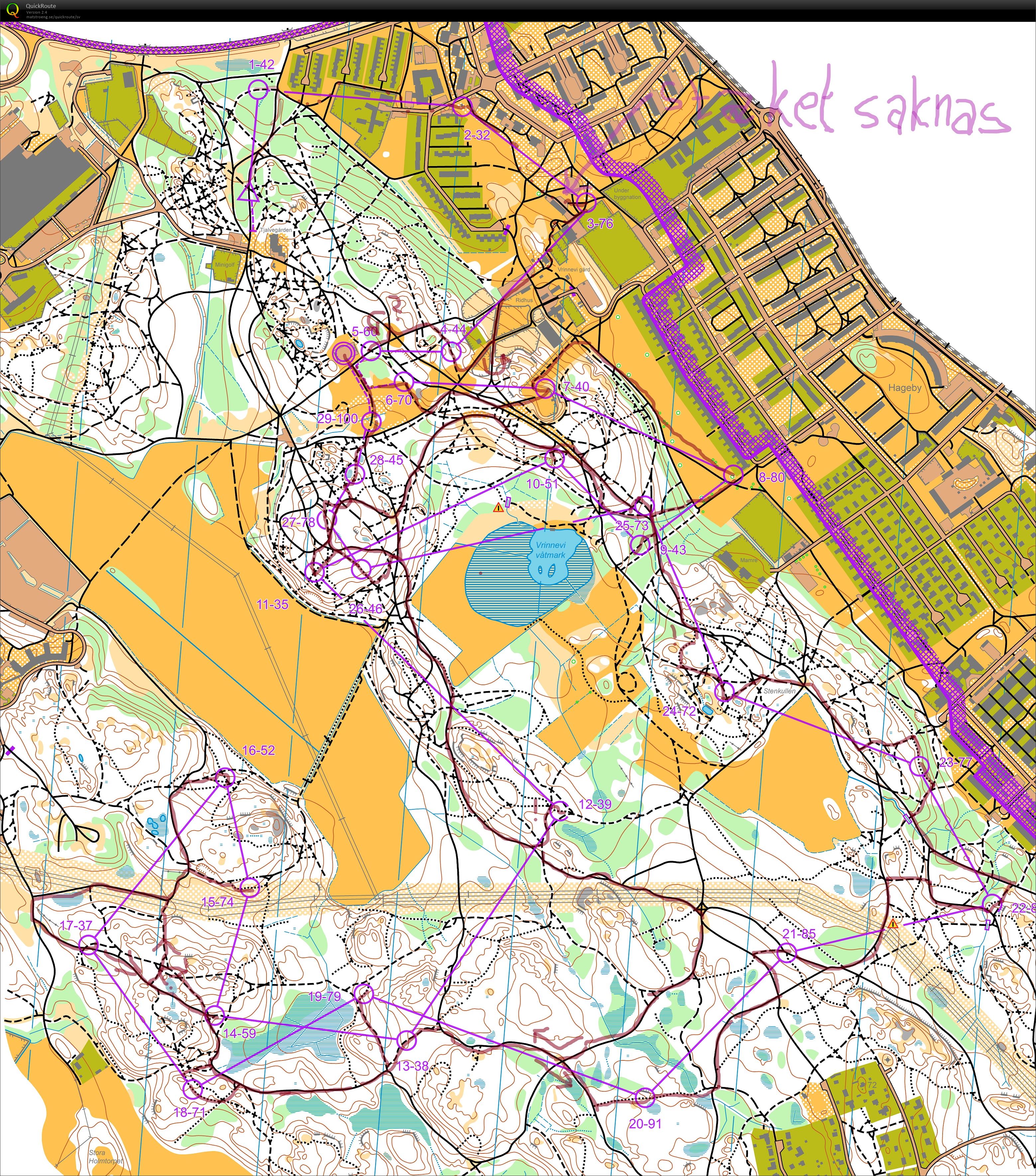 MTBO Oringen Norrköping E3 (2019-07-24)